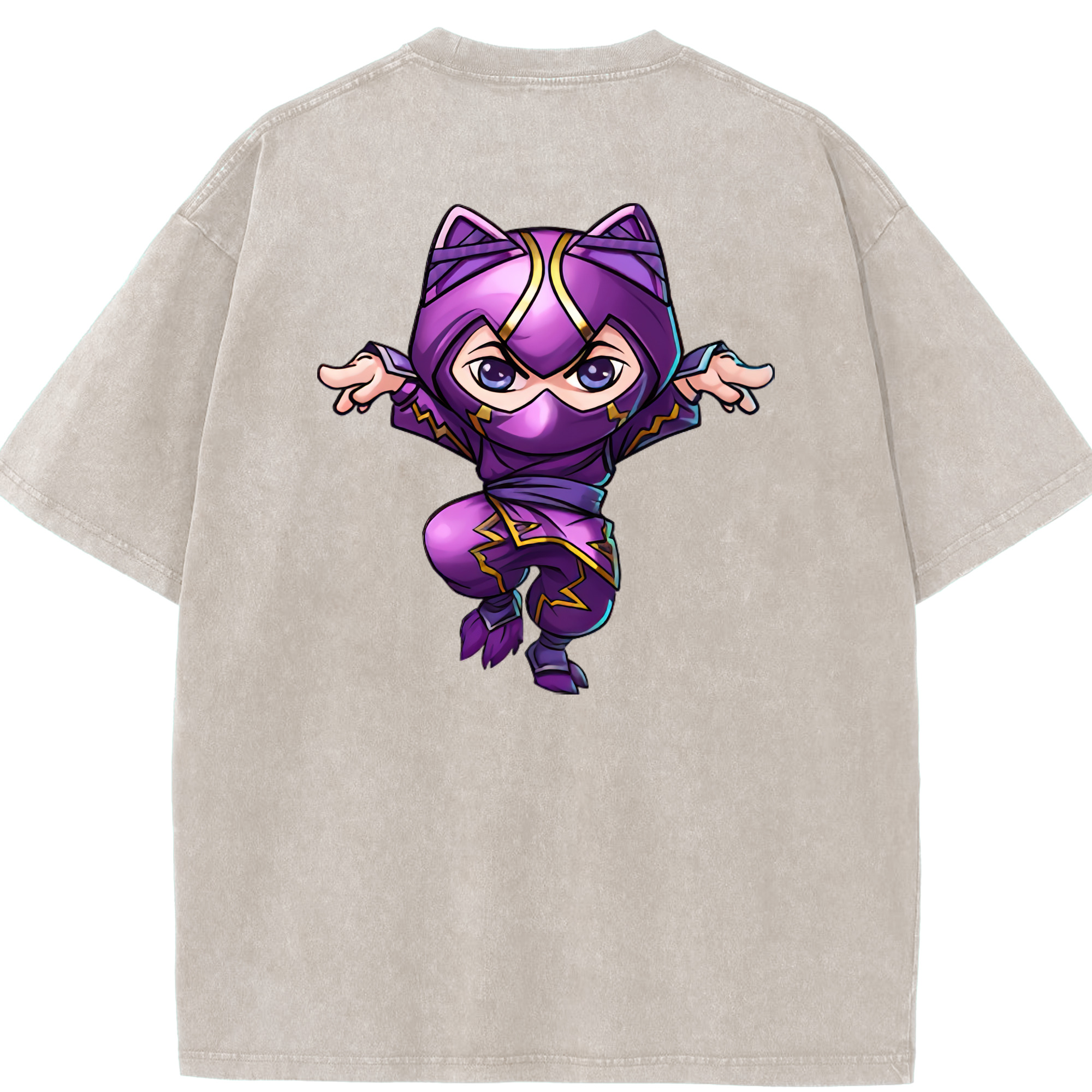 リーグ・オブ・レジェンド League of Legends LOL 綿100% ヴィンテージ風 半袖Tシャツ（背面プリント）