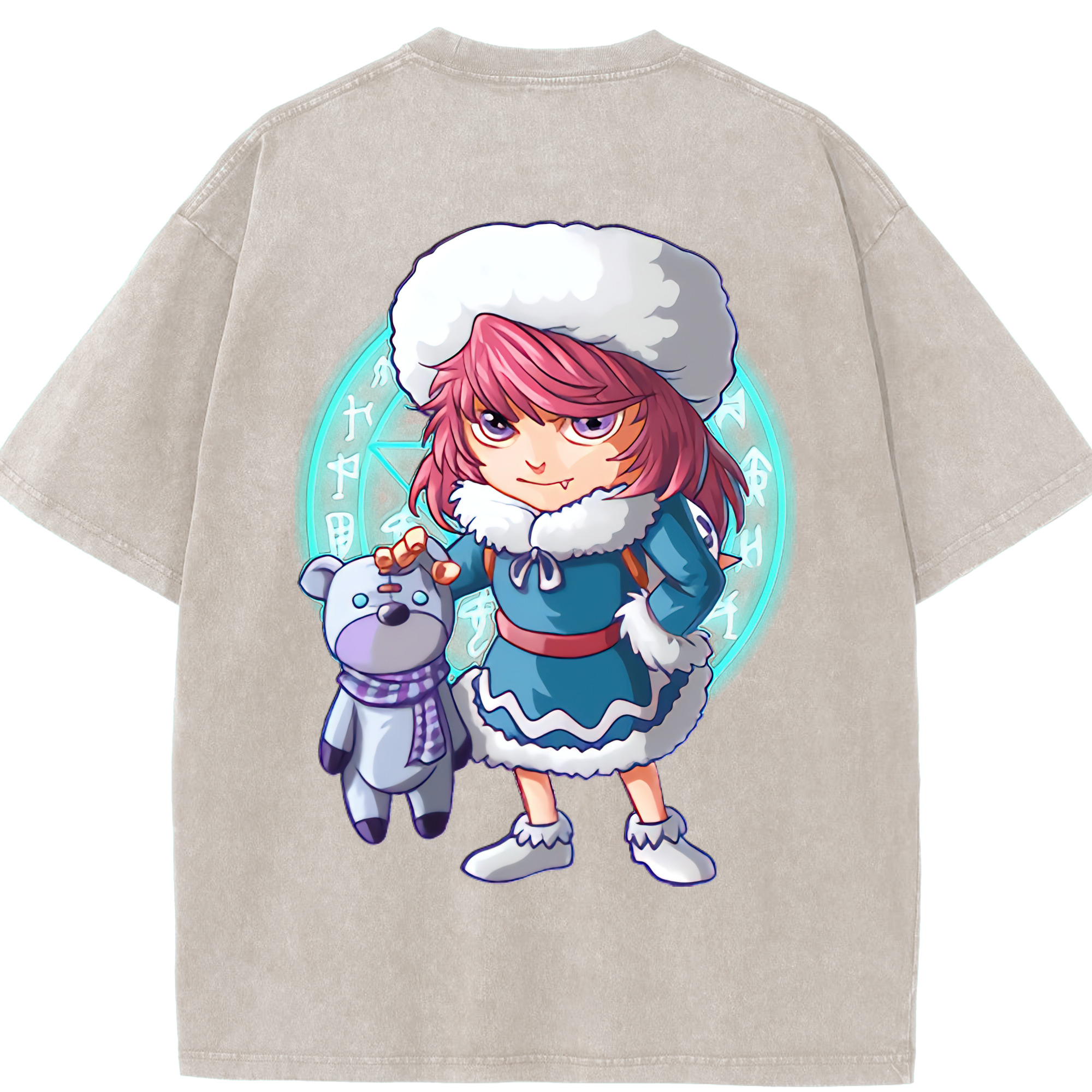 リーグ・オブ・レジェンド League of Legends LOL 綿100% ヴィンテージ風 半袖Tシャツ（背面プリント）