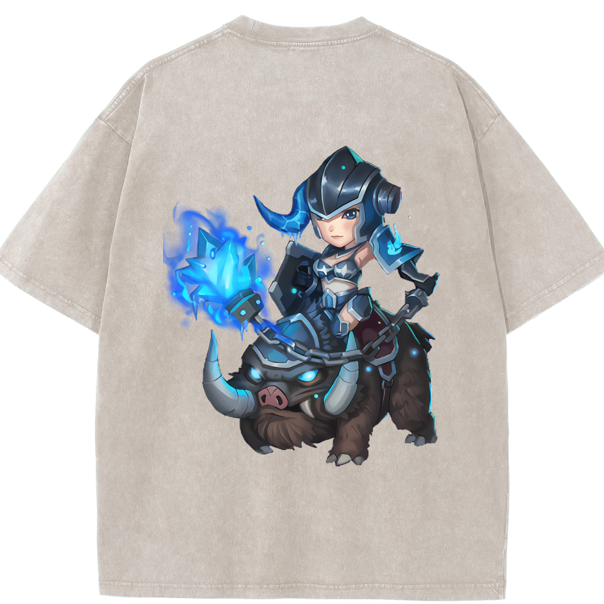 リーグ・オブ・レジェンド League of Legends LOL 綿100% ヴィンテージ風 半袖Tシャツ（背面プリント）