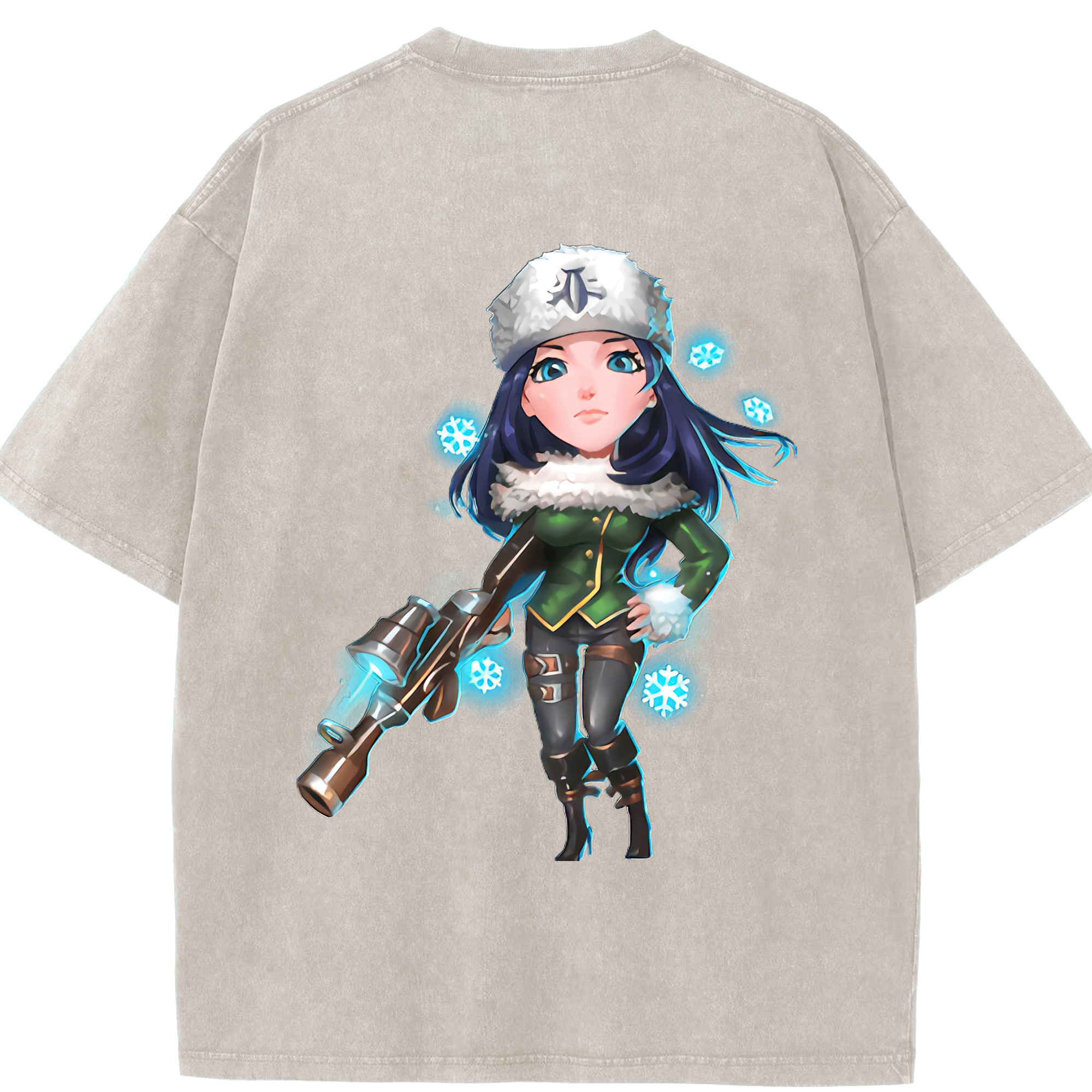 リーグ・オブ・レジェンド League of Legends LOL 綿100% ヴィンテージ風 半袖Tシャツ（背面プリント）