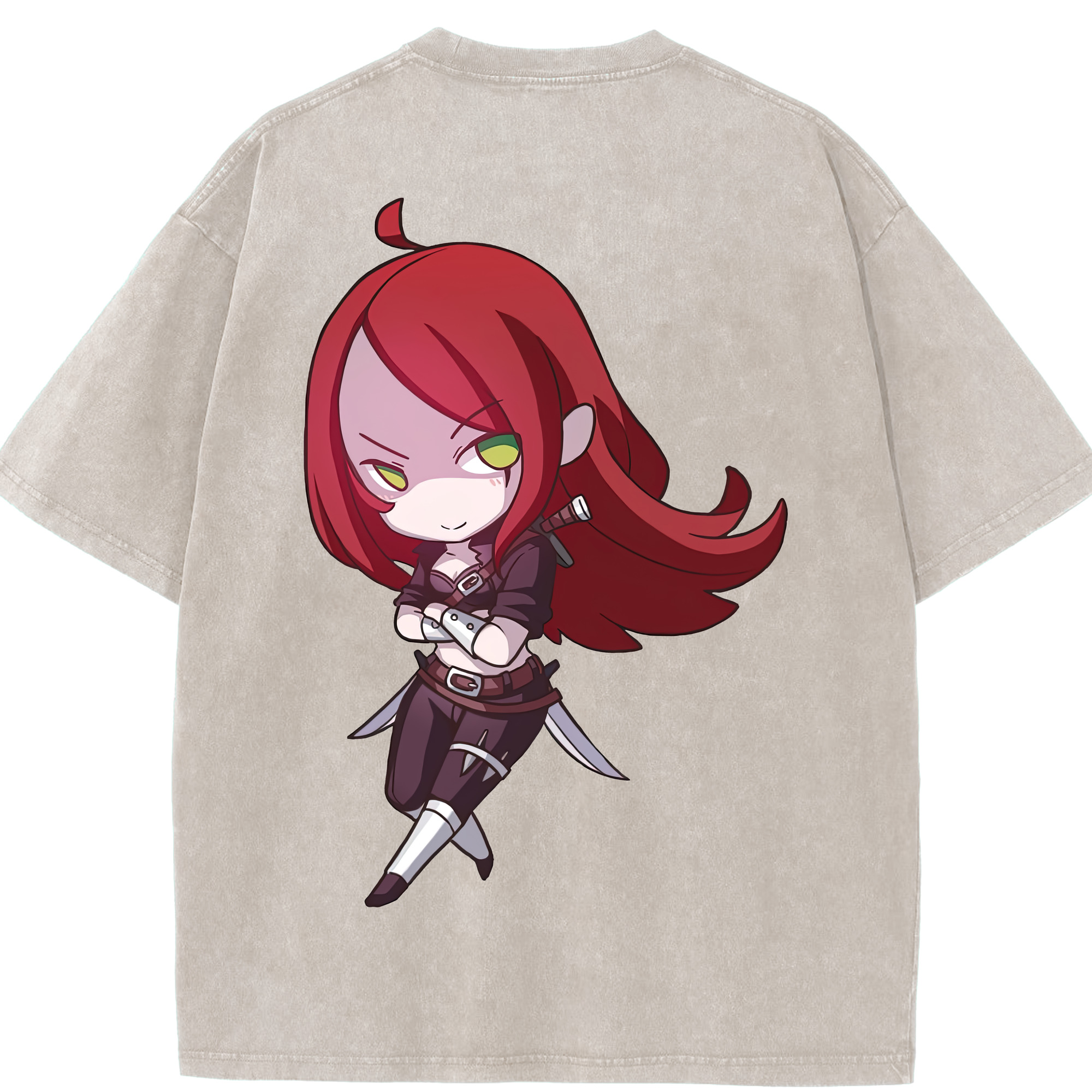 リーグ・オブ・レジェンド League of Legends LOL 綿100% ヴィンテージ風 半袖Tシャツ（背面プリント）