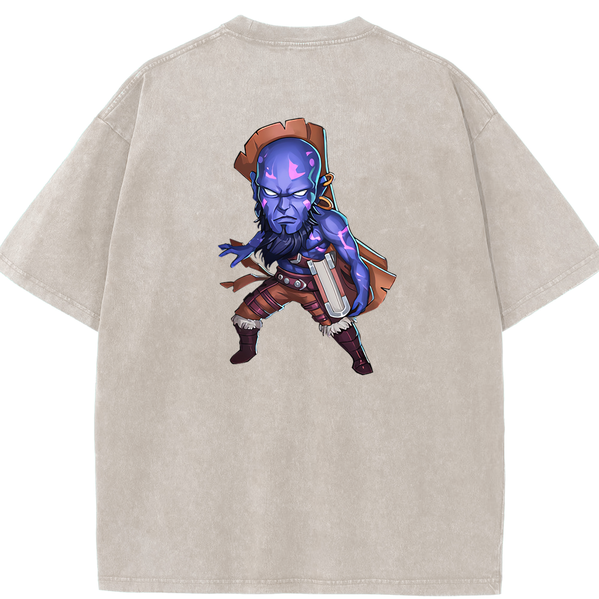 リーグ・オブ・レジェンド League of Legends LOL 綿100% ヴィンテージ風 半袖Tシャツ（背面プリント）