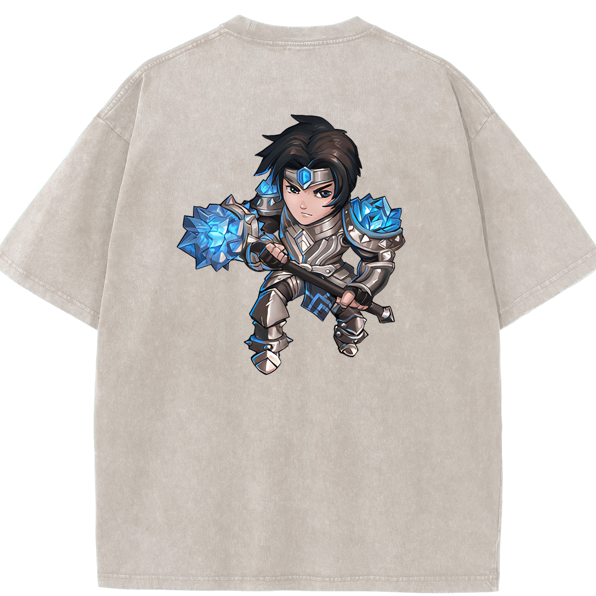 リーグ・オブ・レジェンド League of Legends LOL 綿100% ヴィンテージ風 半袖Tシャツ（背面プリント）