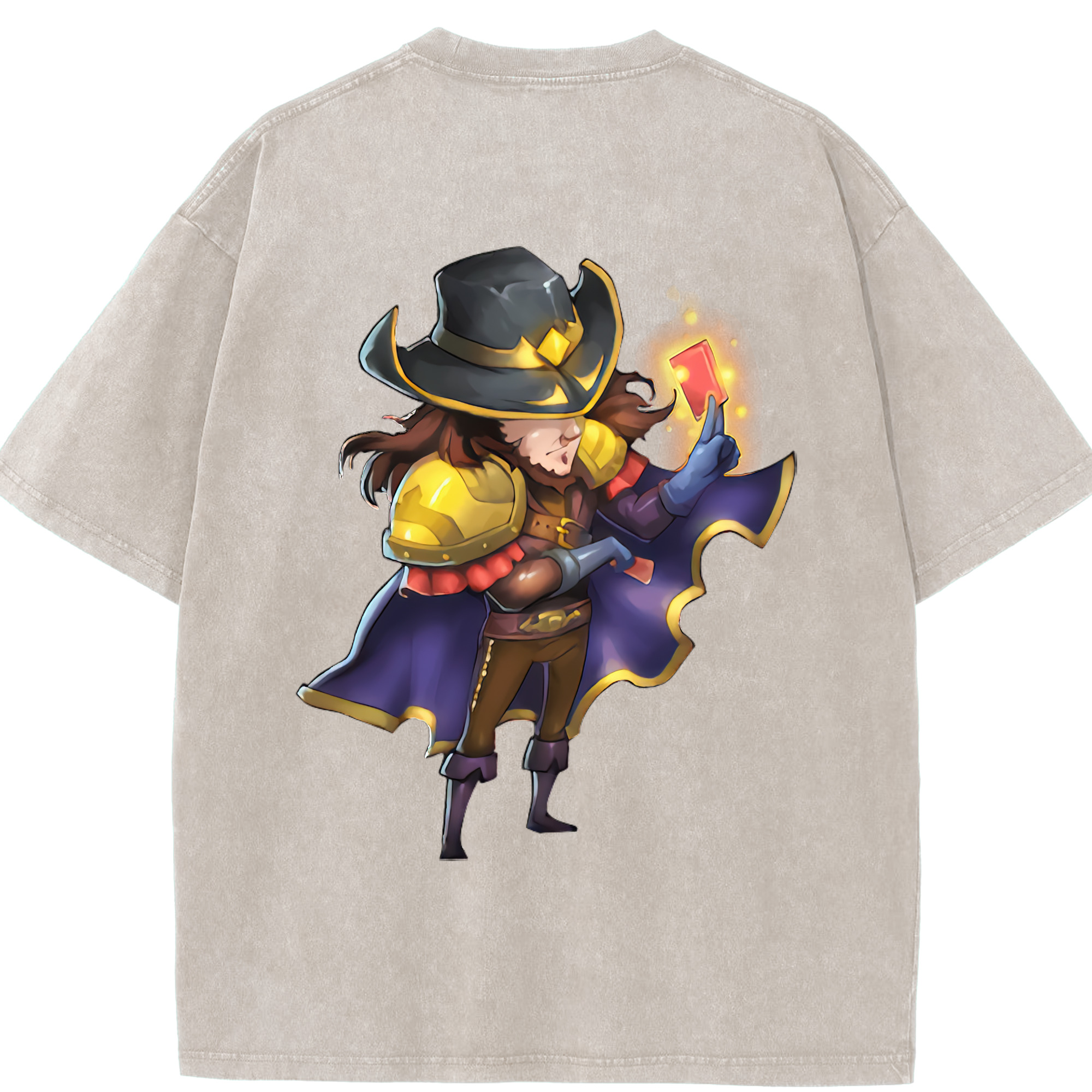 リーグ・オブ・レジェンド League of Legends LOL 綿100% ヴィンテージ風 半袖Tシャツ（背面プリント）