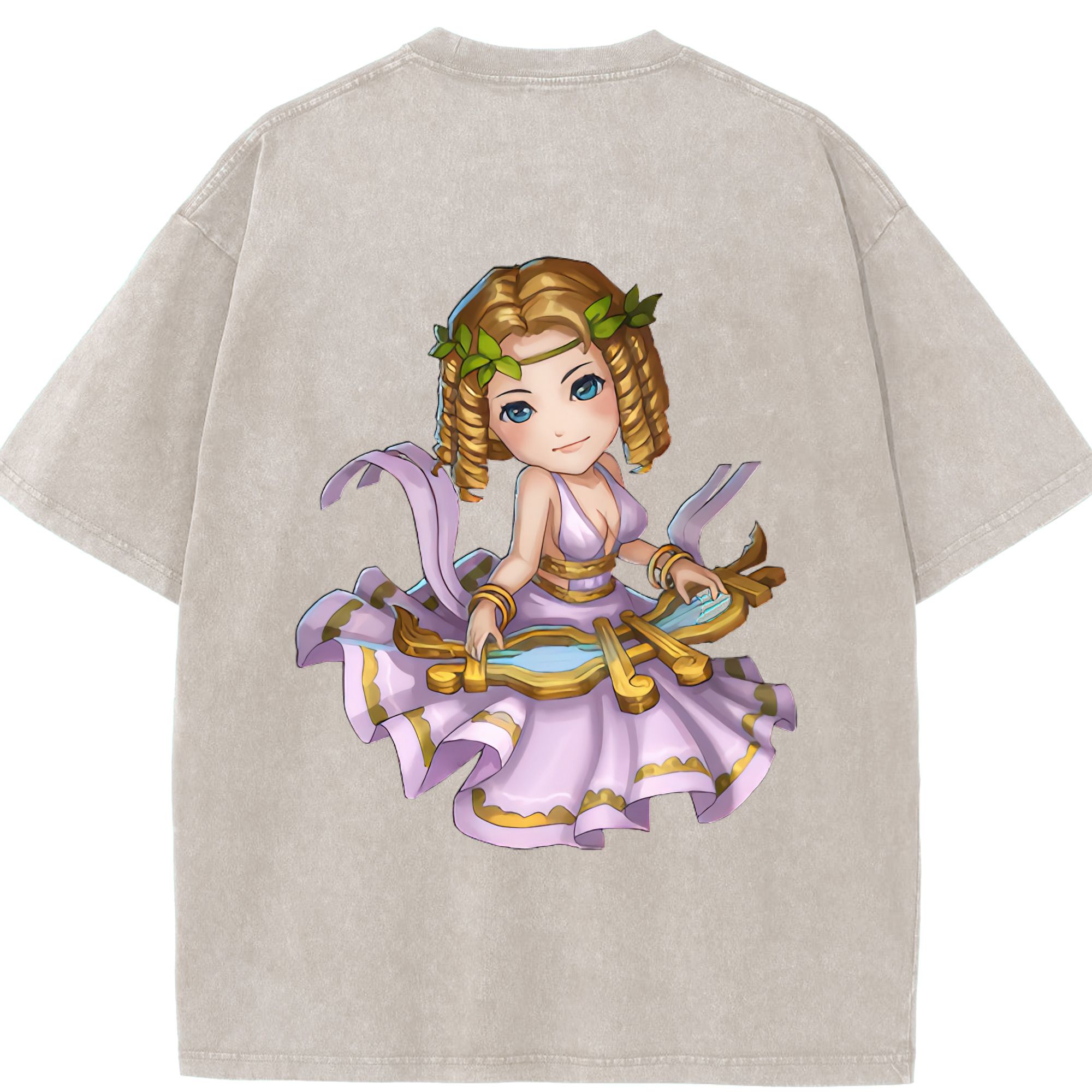 リーグ・オブ・レジェンド League of Legends LOL 綿100% ヴィンテージ風 半袖Tシャツ（背面プリント）