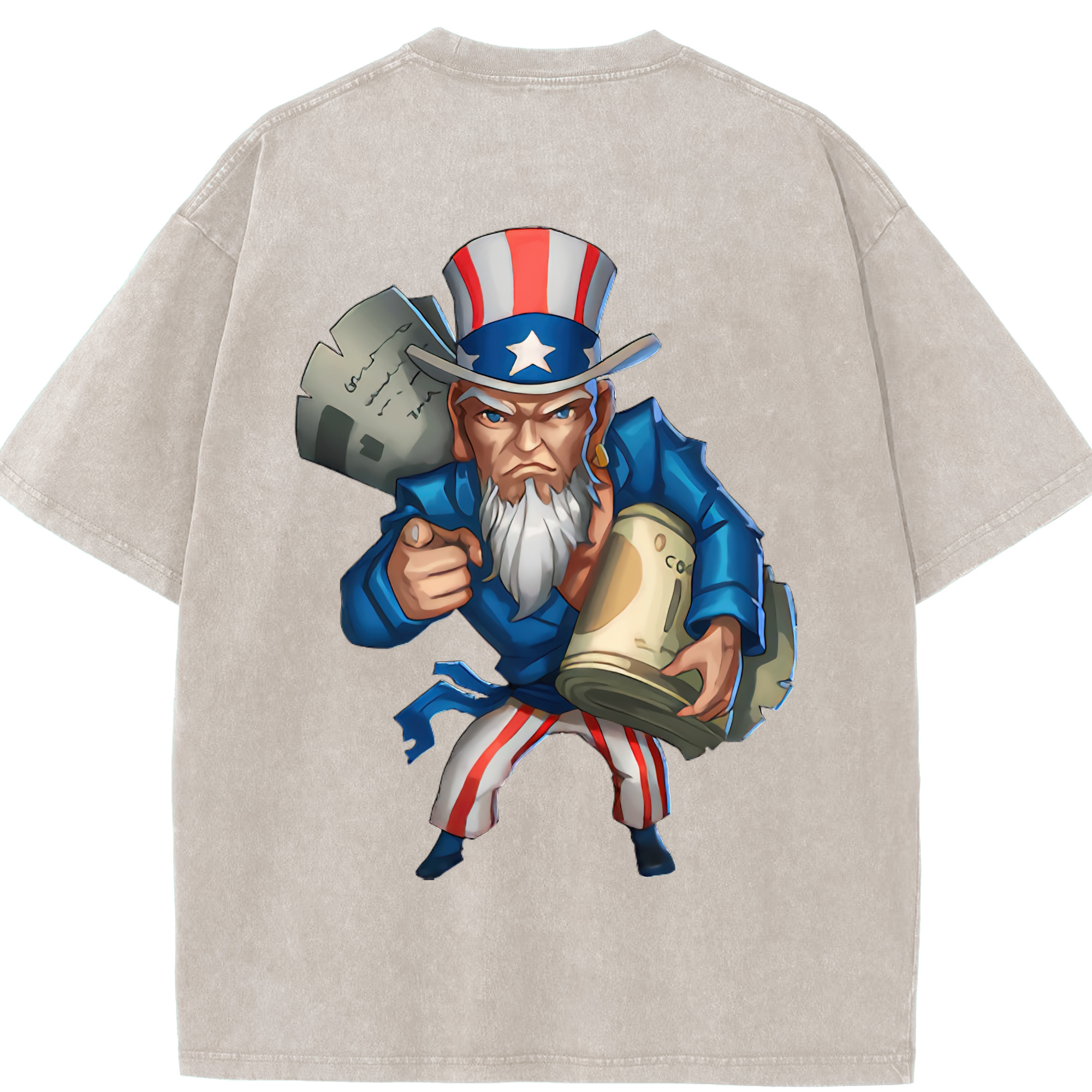 リーグ・オブ・レジェンド League of Legends LOL 綿100% ヴィンテージ風 半袖Tシャツ（背面プリント）