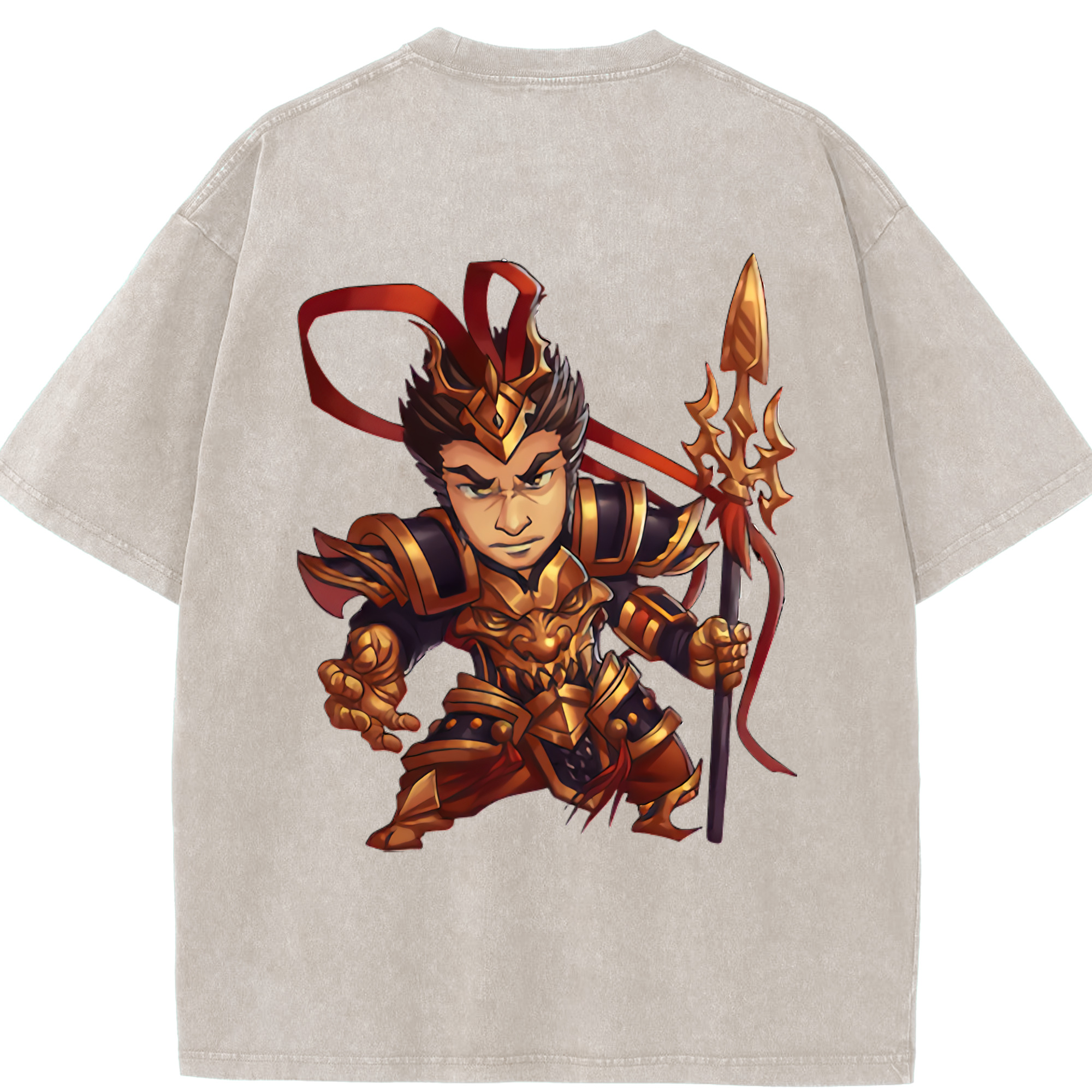 リーグ・オブ・レジェンド League of Legends LOL 綿100% ヴィンテージ風 半袖Tシャツ（背面プリント）