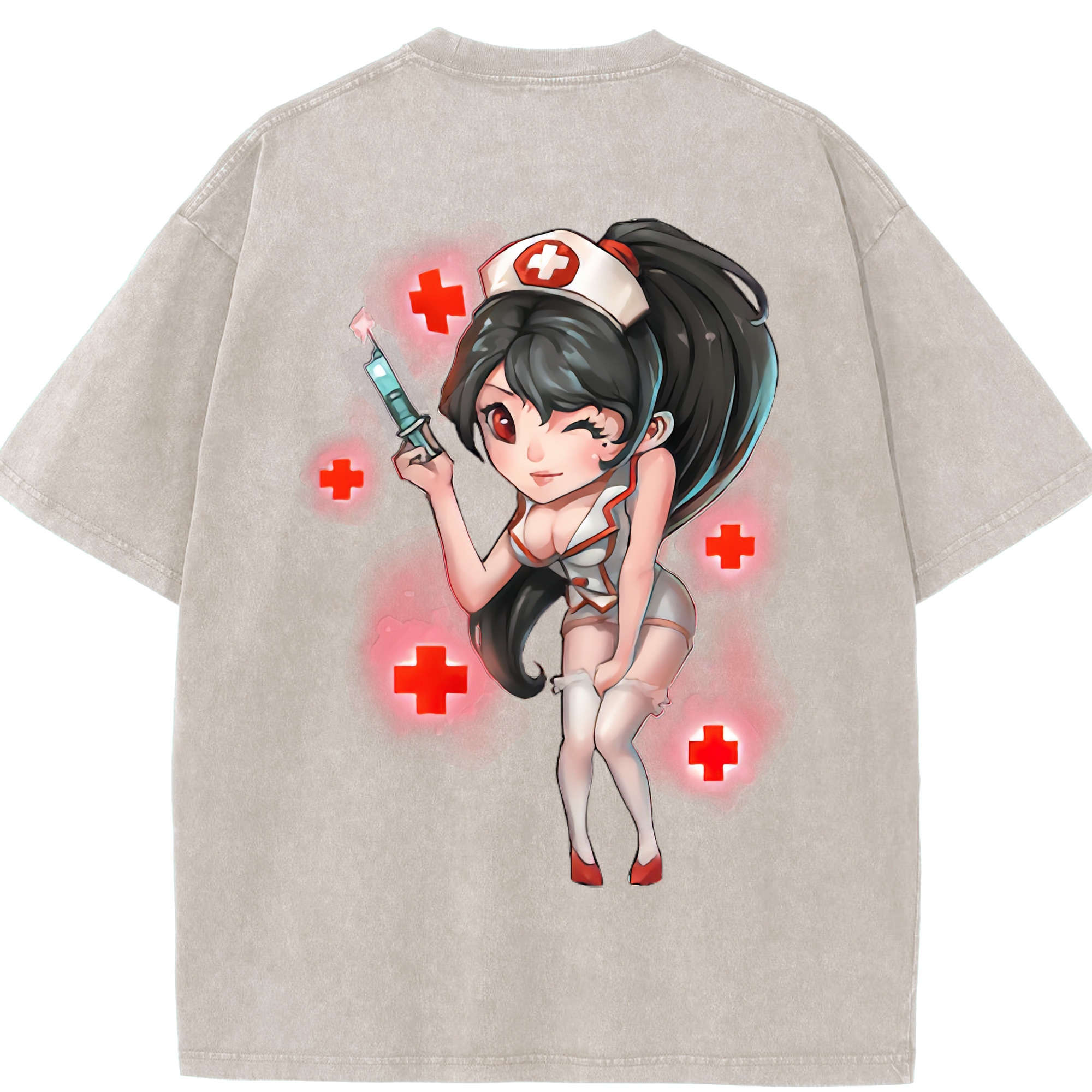 リーグ・オブ・レジェンド League of Legends LOL 綿100% ヴィンテージ風 半袖Tシャツ（背面プリント）