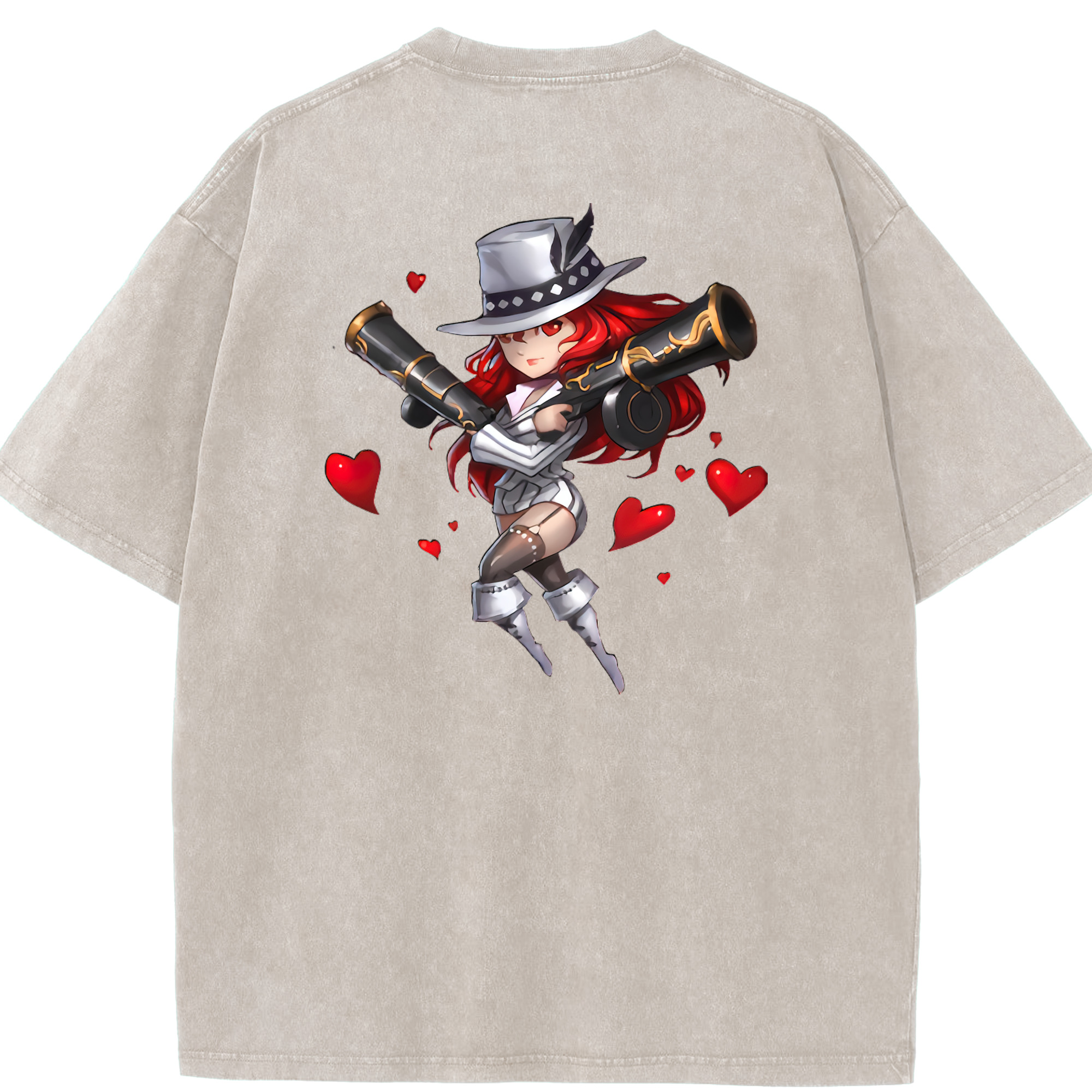 リーグ・オブ・レジェンド League of Legends LOL 綿100% ヴィンテージ風 半袖Tシャツ（背面プリント）