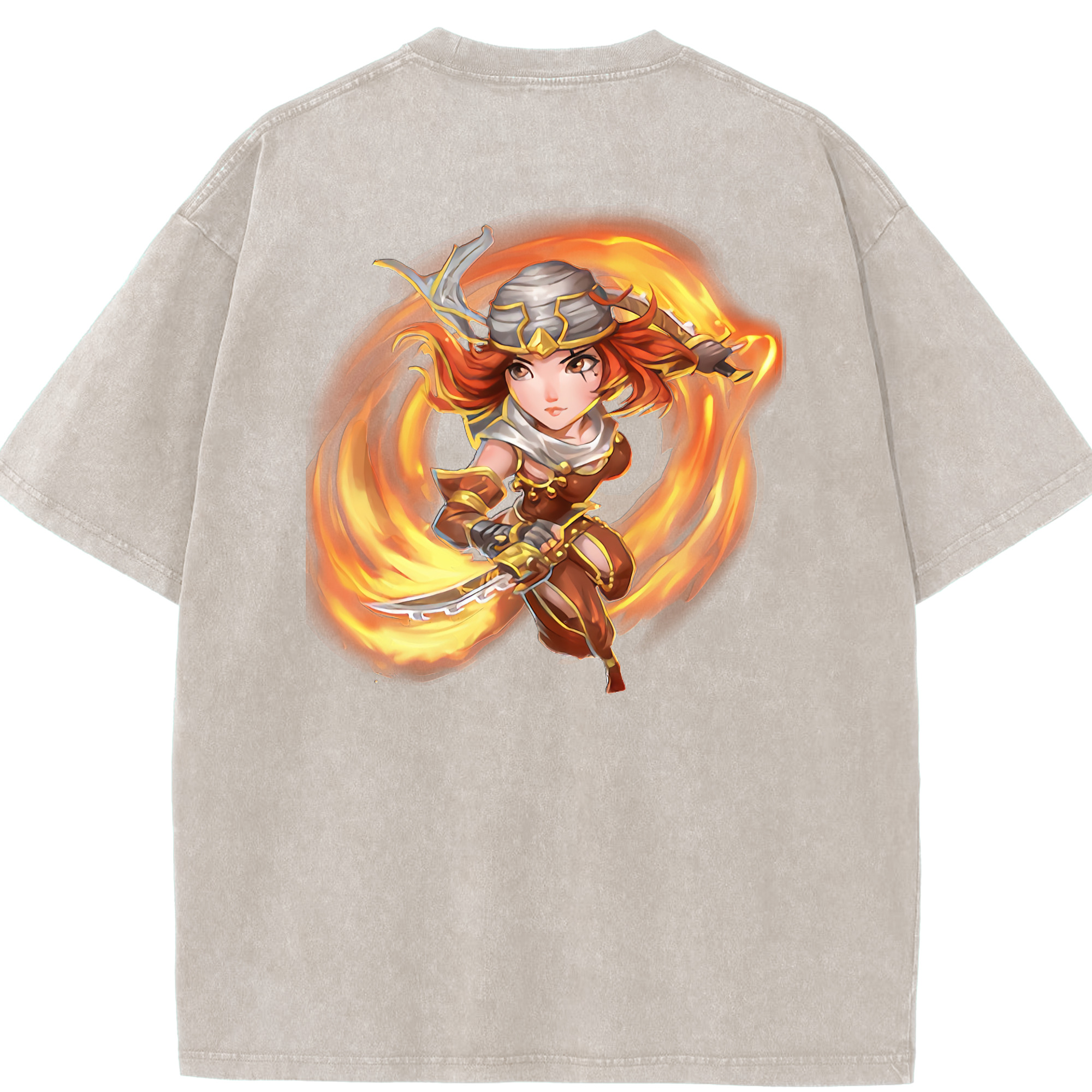 リーグ・オブ・レジェンド League of Legends LOL 綿100% ヴィンテージ風 半袖Tシャツ（背面プリント）
