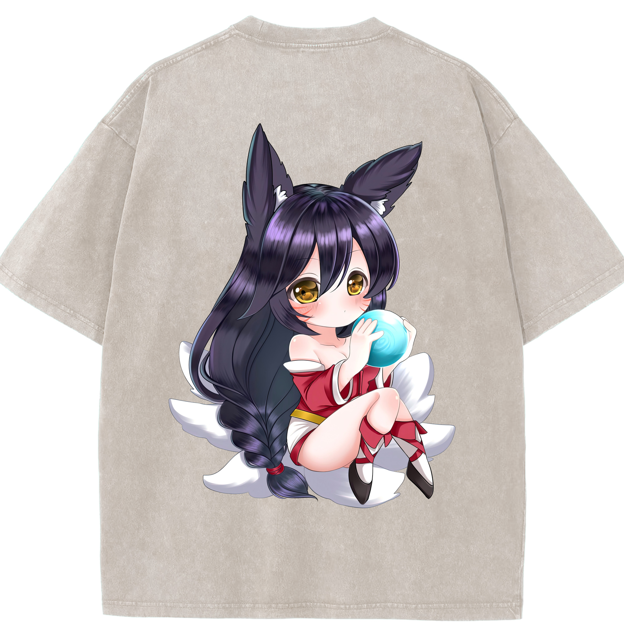 リーグ・オブ・レジェンド League of Legends LOL 綿100% ヴィンテージ風 半袖Tシャツ（背面プリント）