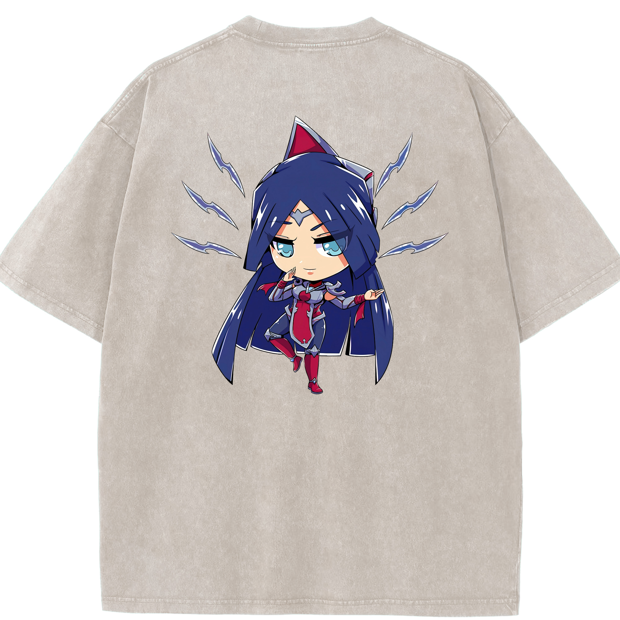 リーグ・オブ・レジェンド League of Legends LOL 綿100% ヴィンテージ風 半袖Tシャツ（背面プリント）