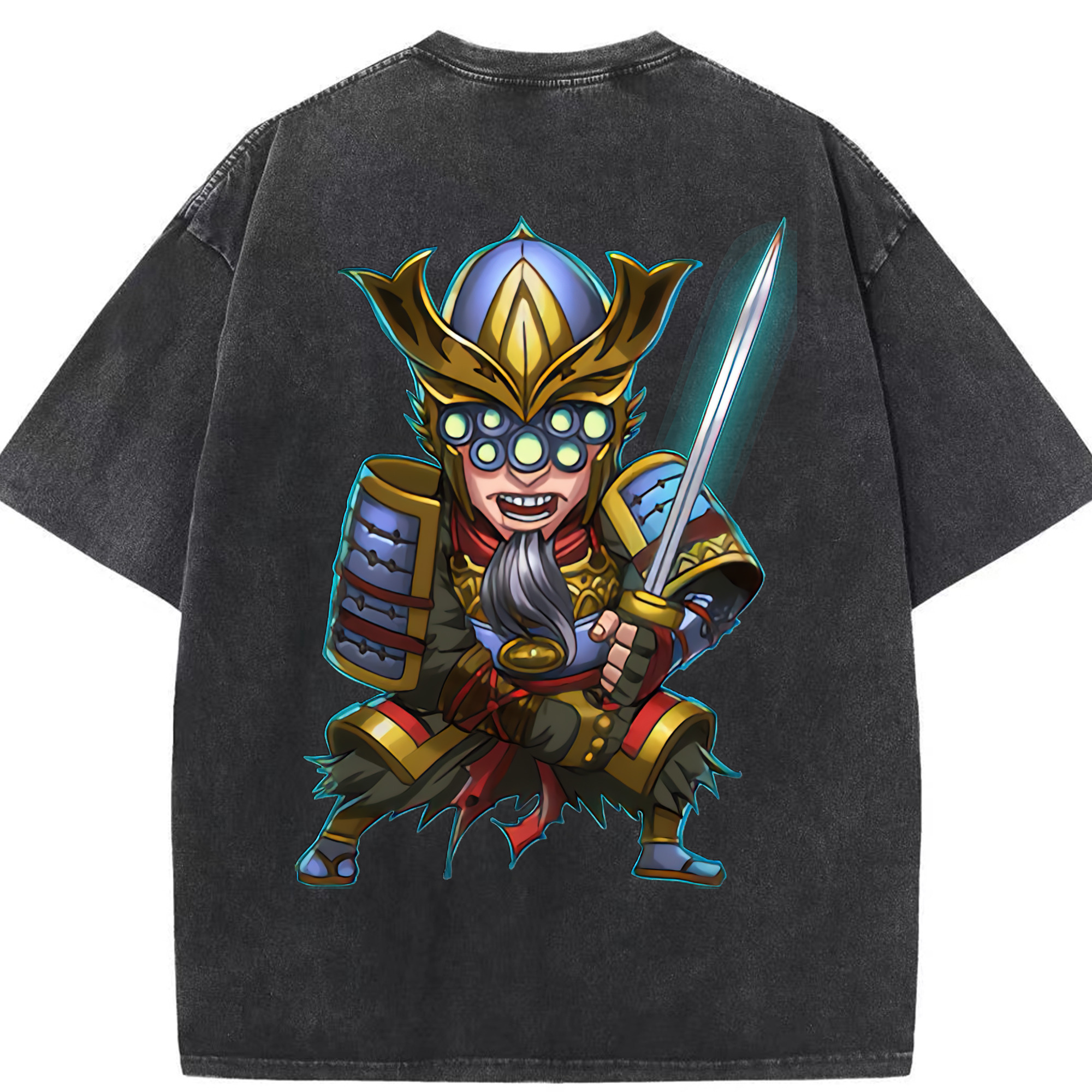 リーグ・オブ・レジェンド League of Legends LOL 綿100% ヴィンテージ風 半袖Tシャツ（背面プリント）