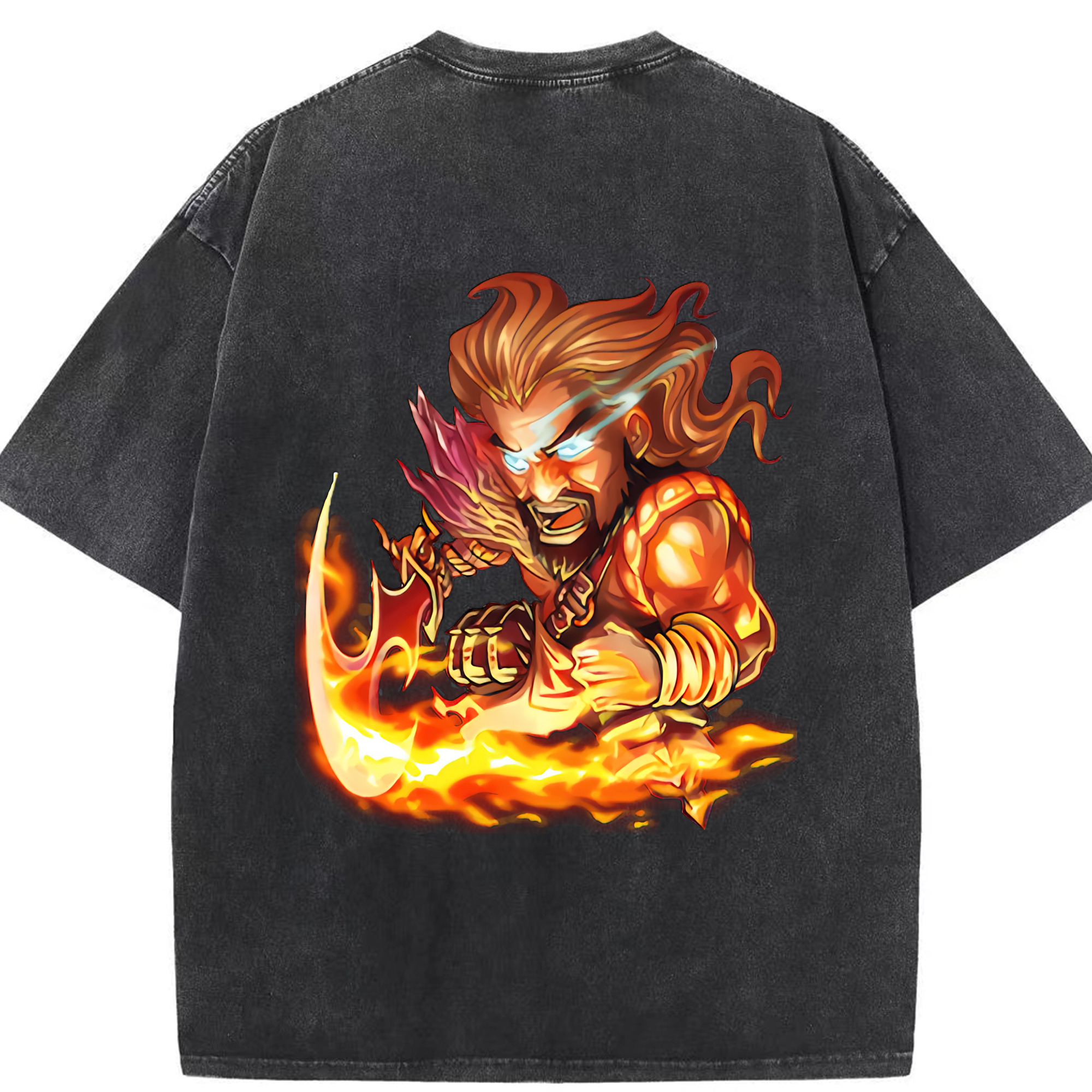 リーグ・オブ・レジェンド League of Legends LOL 綿100% ヴィンテージ風 半袖Tシャツ（背面プリント）