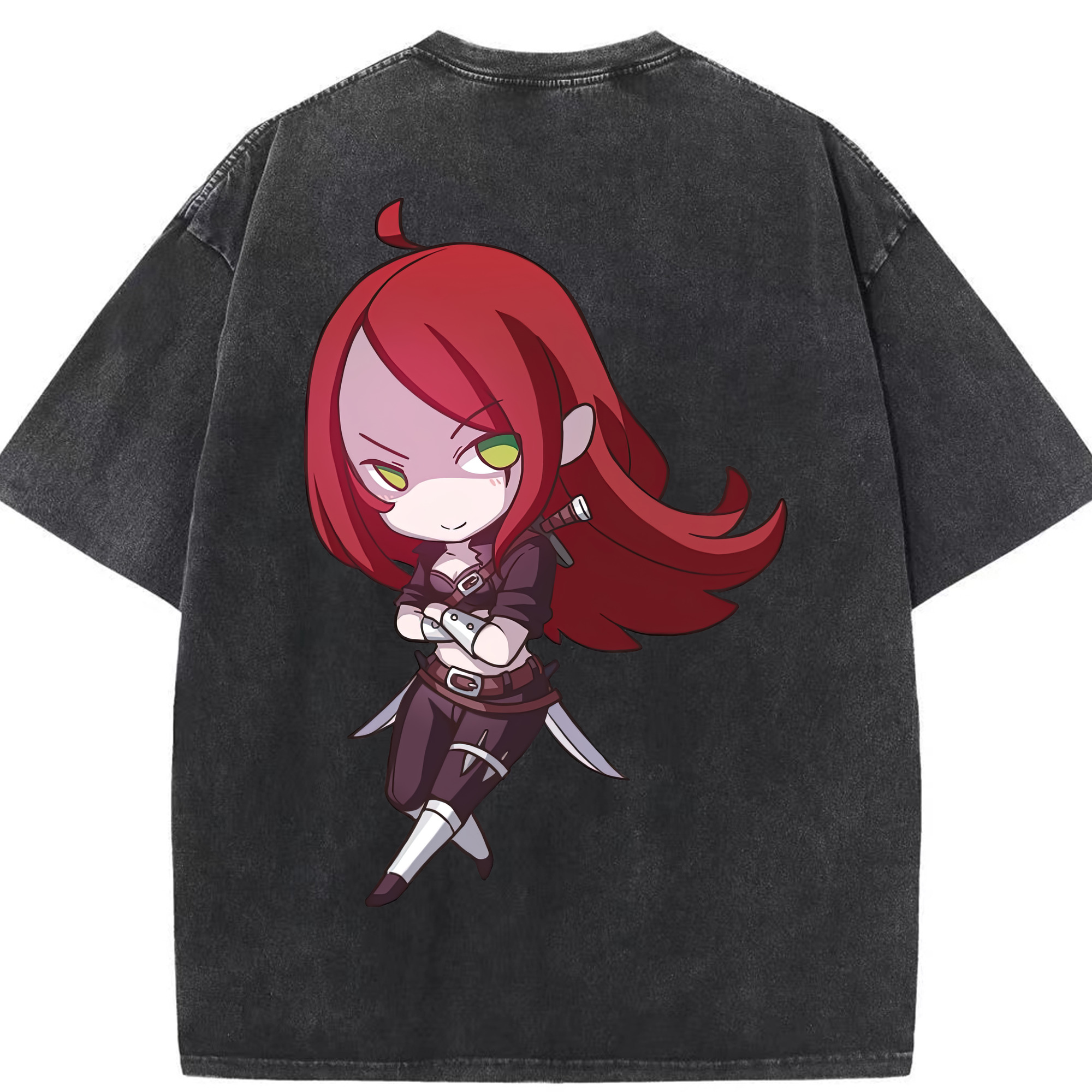 リーグ・オブ・レジェンド League of Legends LOL 綿100% ヴィンテージ風 半袖Tシャツ（背面プリント）
