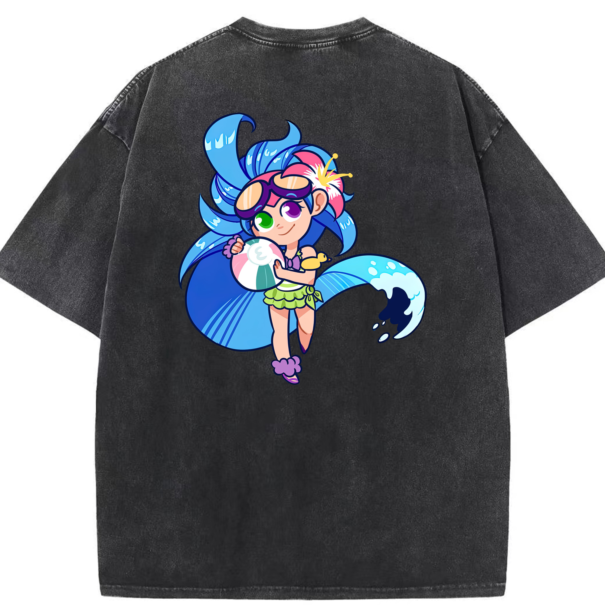 リーグ・オブ・レジェンド League of Legends LOL 綿100% ヴィンテージ風 半袖Tシャツ（背面プリント）