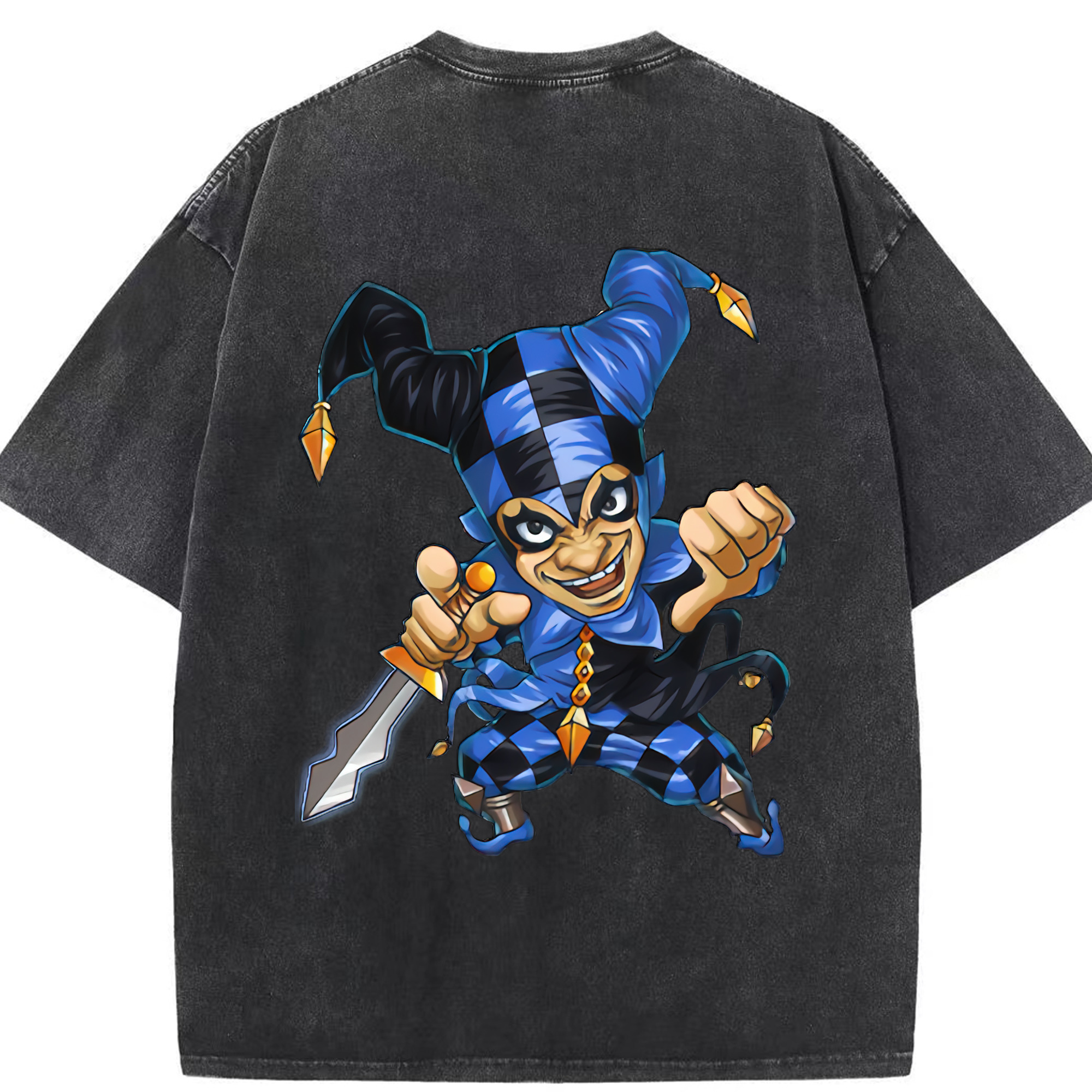 リーグ・オブ・レジェンド League of Legends LOL 綿100% ヴィンテージ風 半袖Tシャツ（背面プリント）