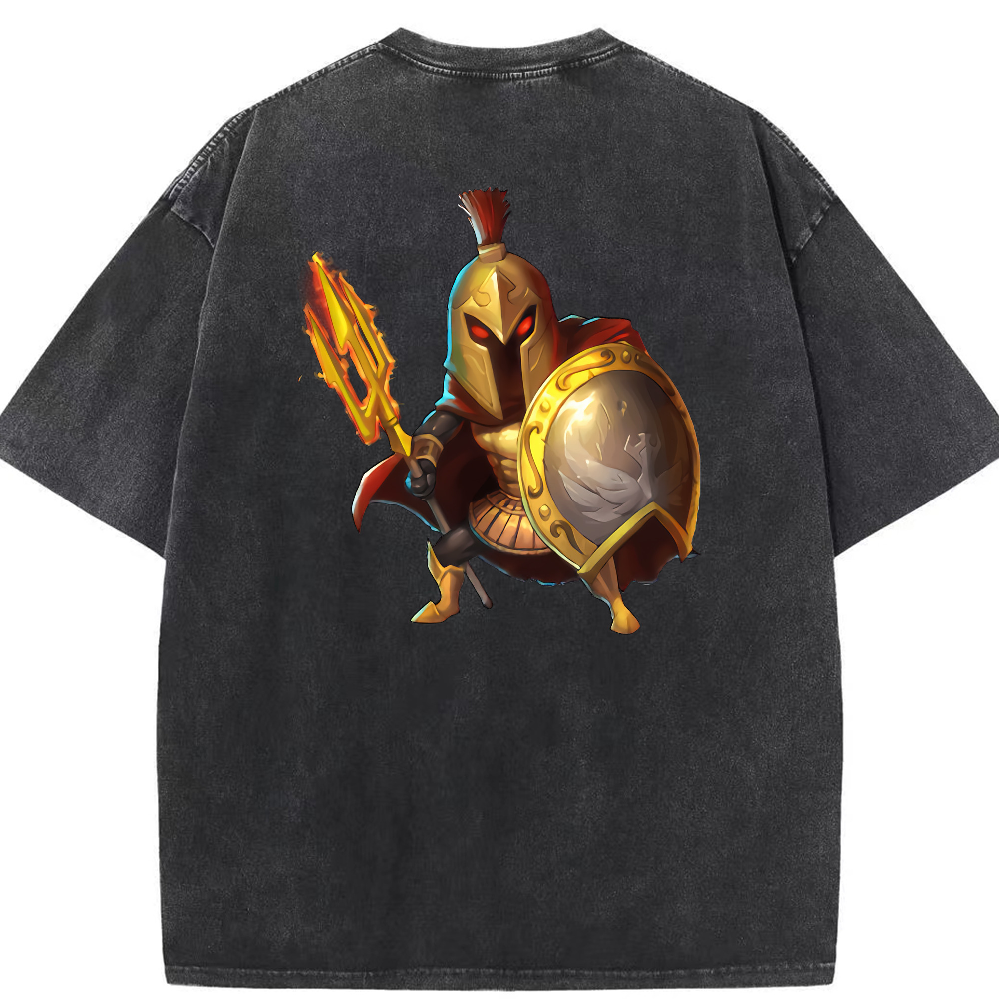 リーグ・オブ・レジェンド League of Legends LOL 綿100% ヴィンテージ風 半袖Tシャツ（背面プリント）
