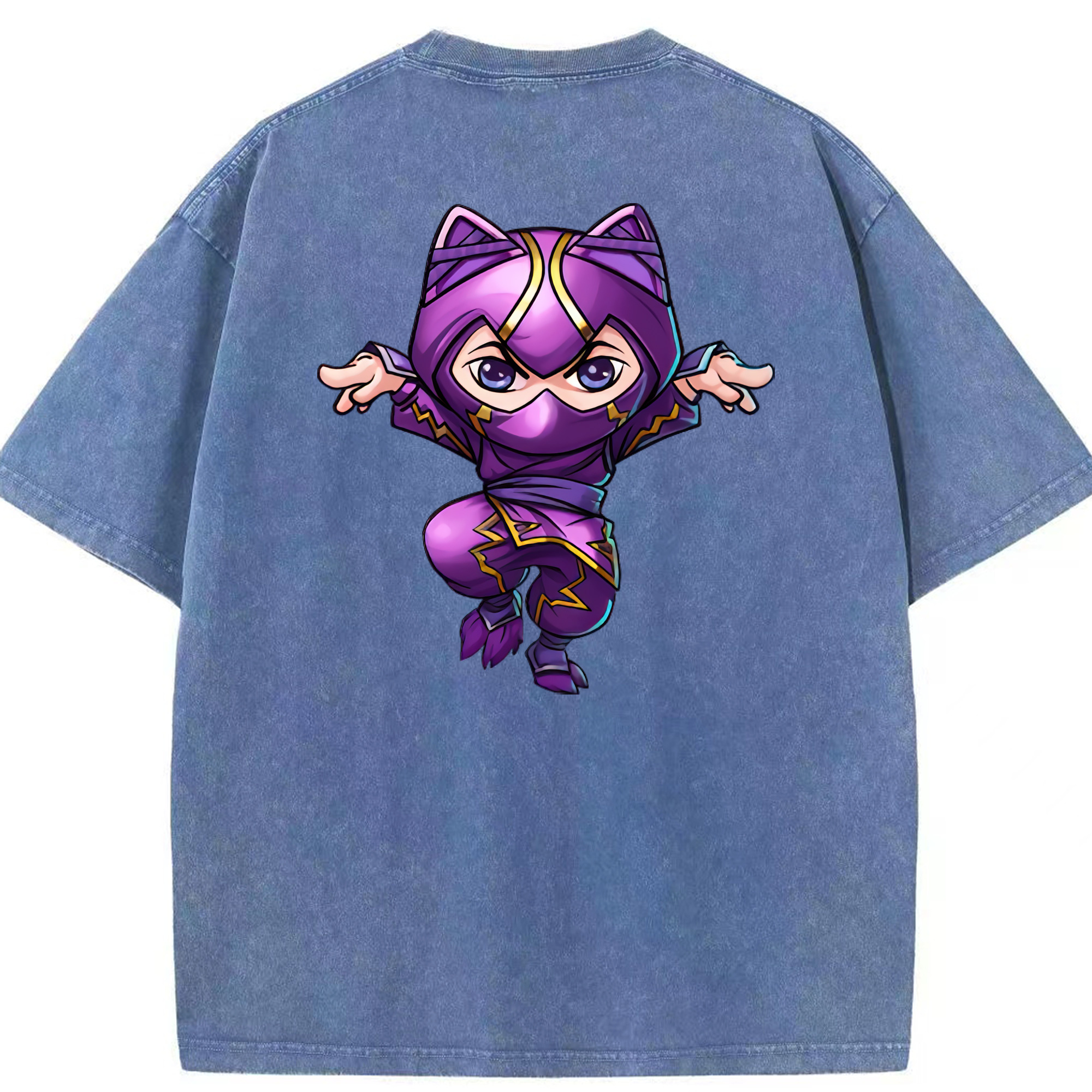 リーグ・オブ・レジェンド League of Legends LOL 綿100% ヴィンテージ風 半袖Tシャツ（背面プリント）