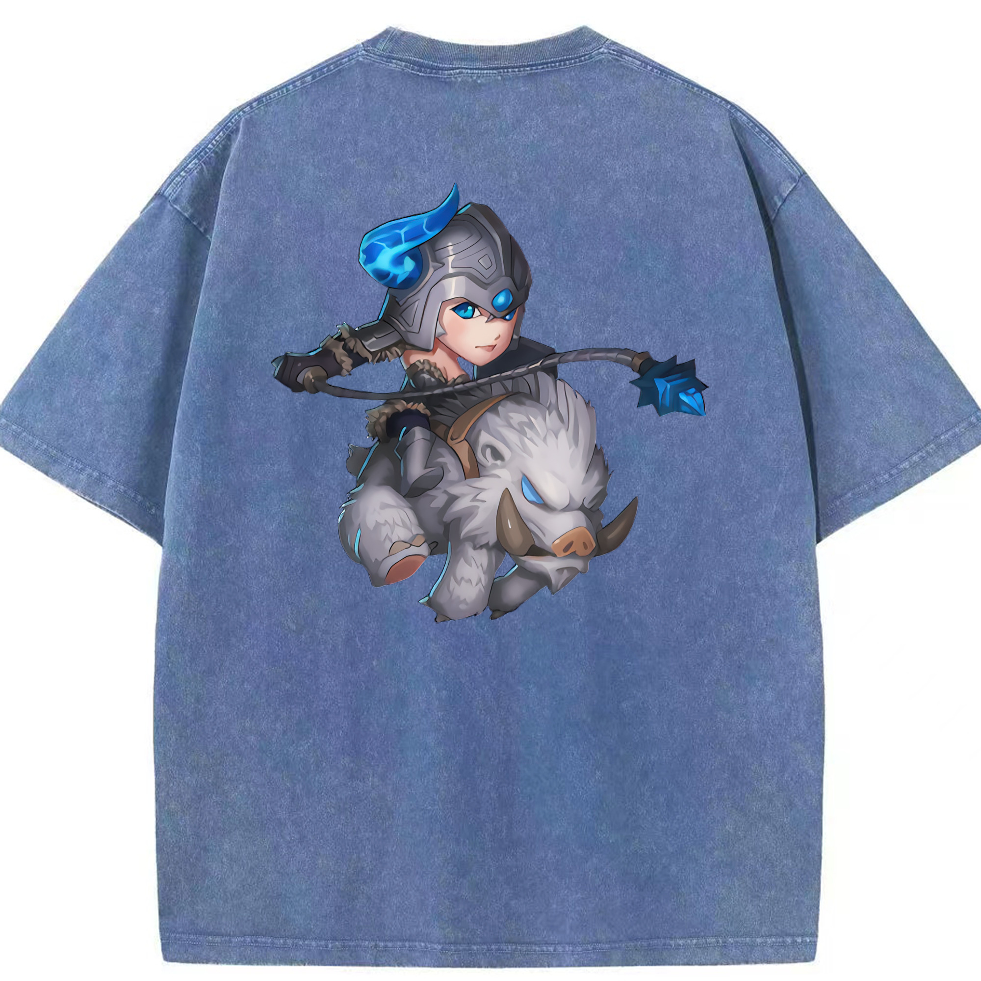 リーグ・オブ・レジェンド League of Legends LOL 綿100% ヴィンテージ風 半袖Tシャツ（背面プリント）