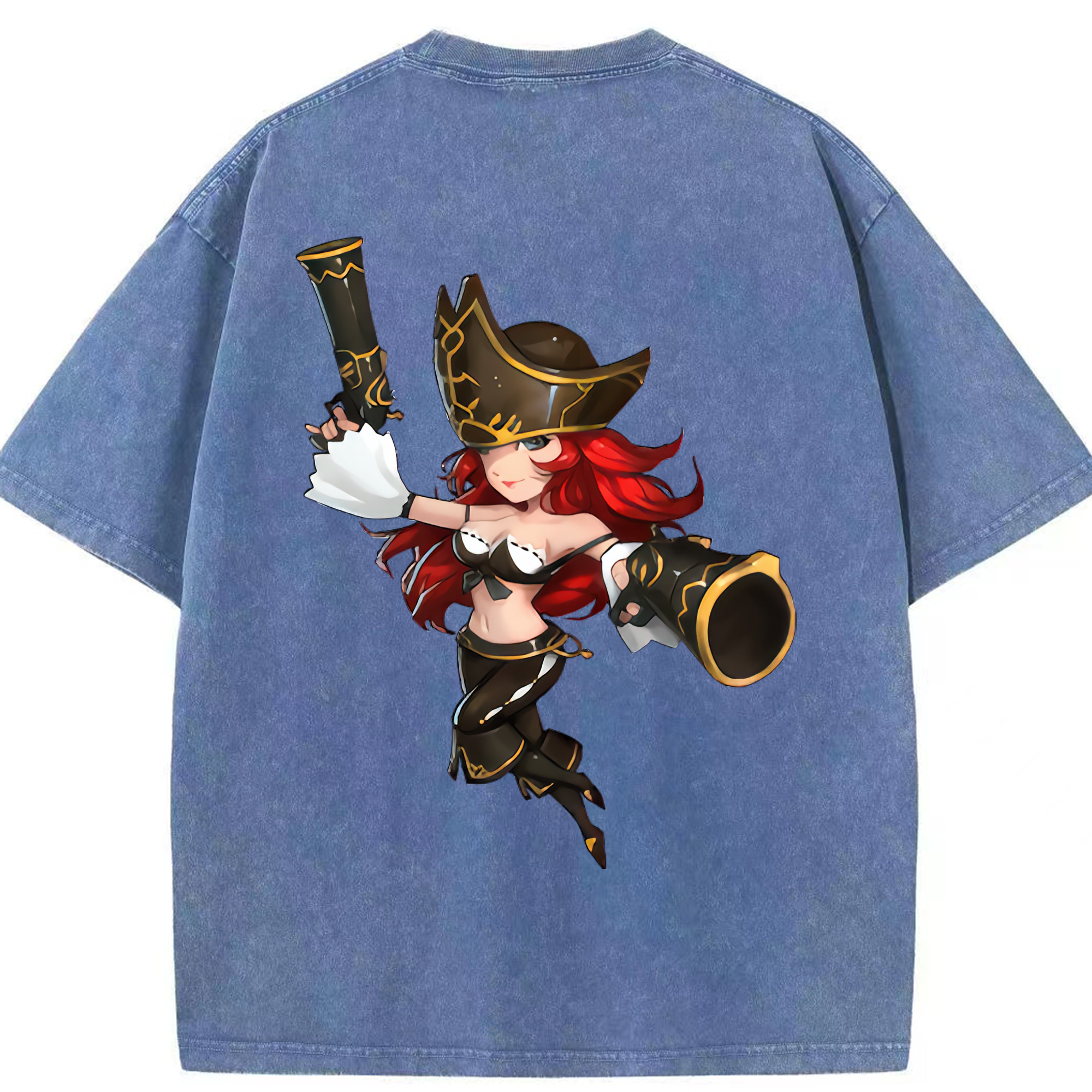 リーグ・オブ・レジェンド League of Legends LOL 綿100% ヴィンテージ風 半袖Tシャツ（背面プリント）