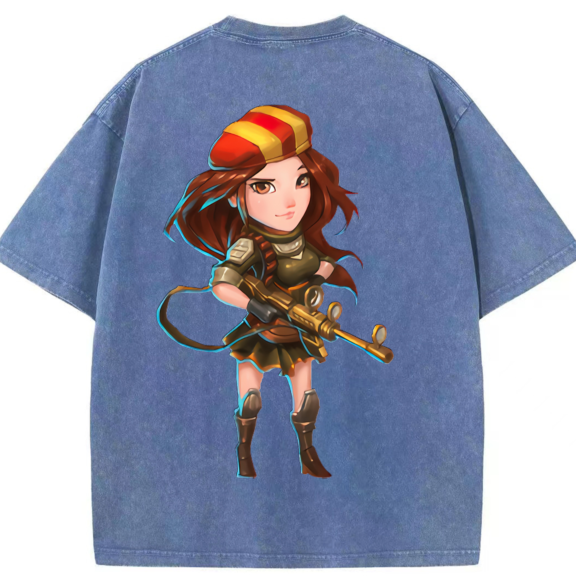 リーグ・オブ・レジェンド League of Legends LOL 綿100% ヴィンテージ風 半袖Tシャツ（背面プリント）