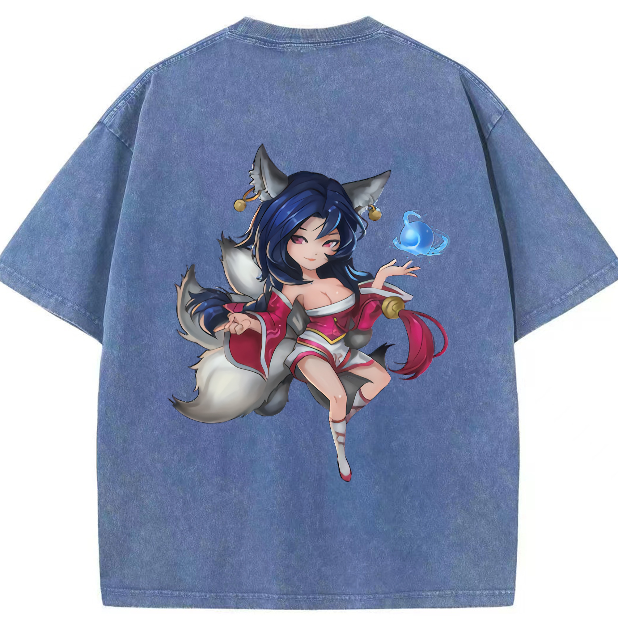 リーグ・オブ・レジェンド League of Legends LOL 綿100% ヴィンテージ風 半袖Tシャツ（背面プリント）