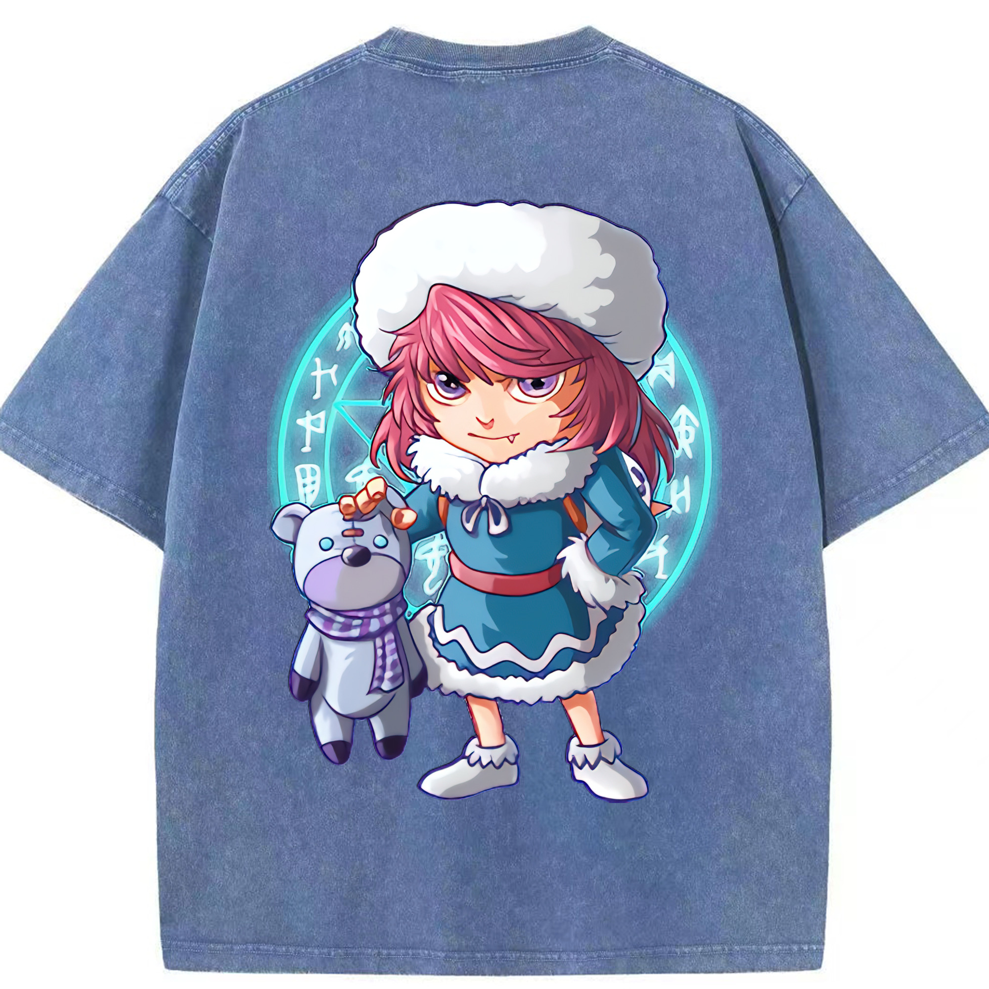 リーグ・オブ・レジェンド League of Legends LOL 綿100% ヴィンテージ風 半袖Tシャツ（背面プリント）