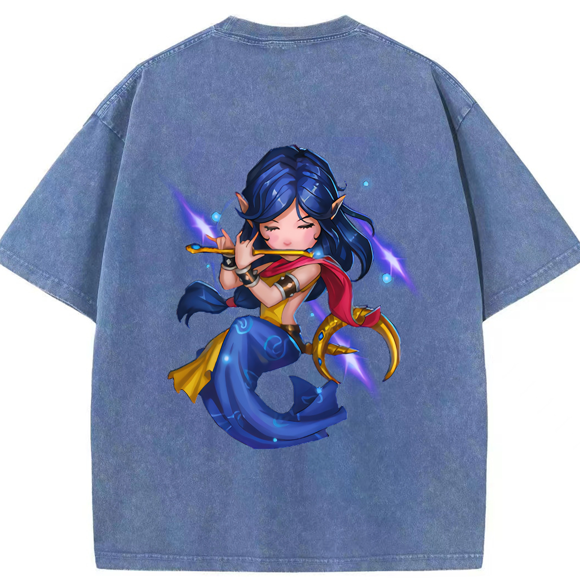 リーグ・オブ・レジェンド League of Legends LOL 綿100% ヴィンテージ風 半袖Tシャツ（背面プリント）