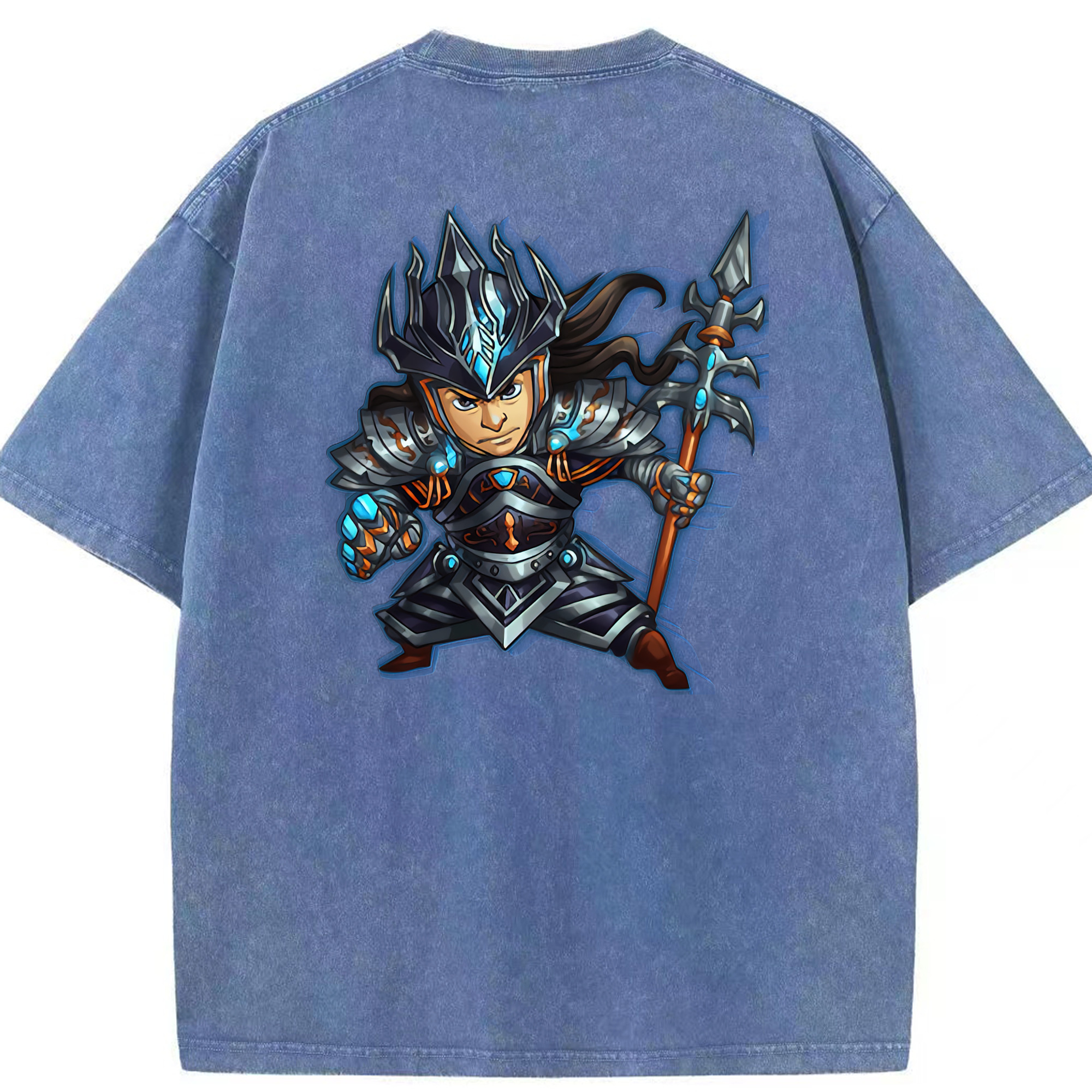 （画像用） リーグ・オブ・レジェンド League of Legends LOL 綿100% ヴィンテージ風 半袖Tシャツ（背面プリント）