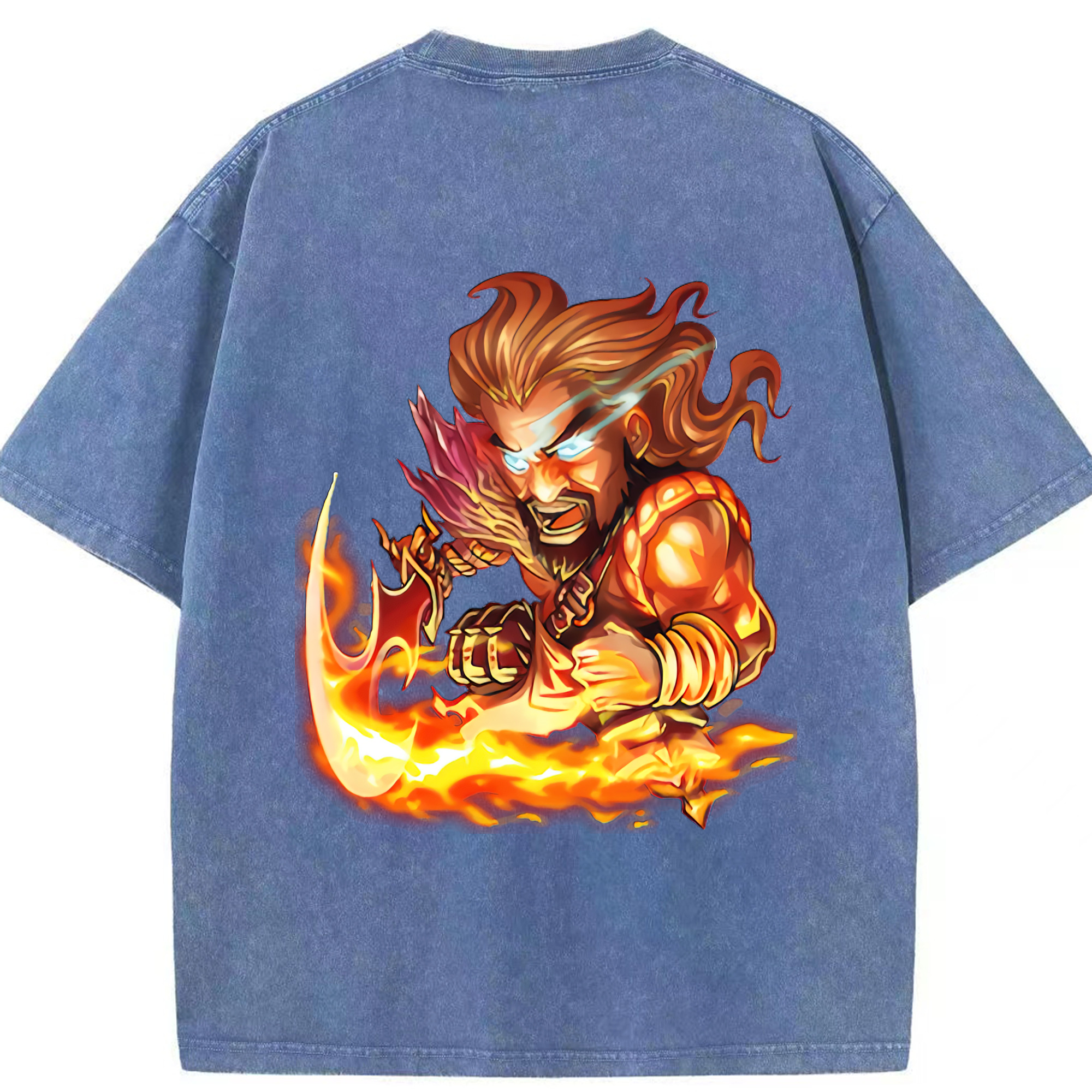 リーグ・オブ・レジェンド League of Legends LOL 綿100% ヴィンテージ風 半袖Tシャツ（背面プリント）