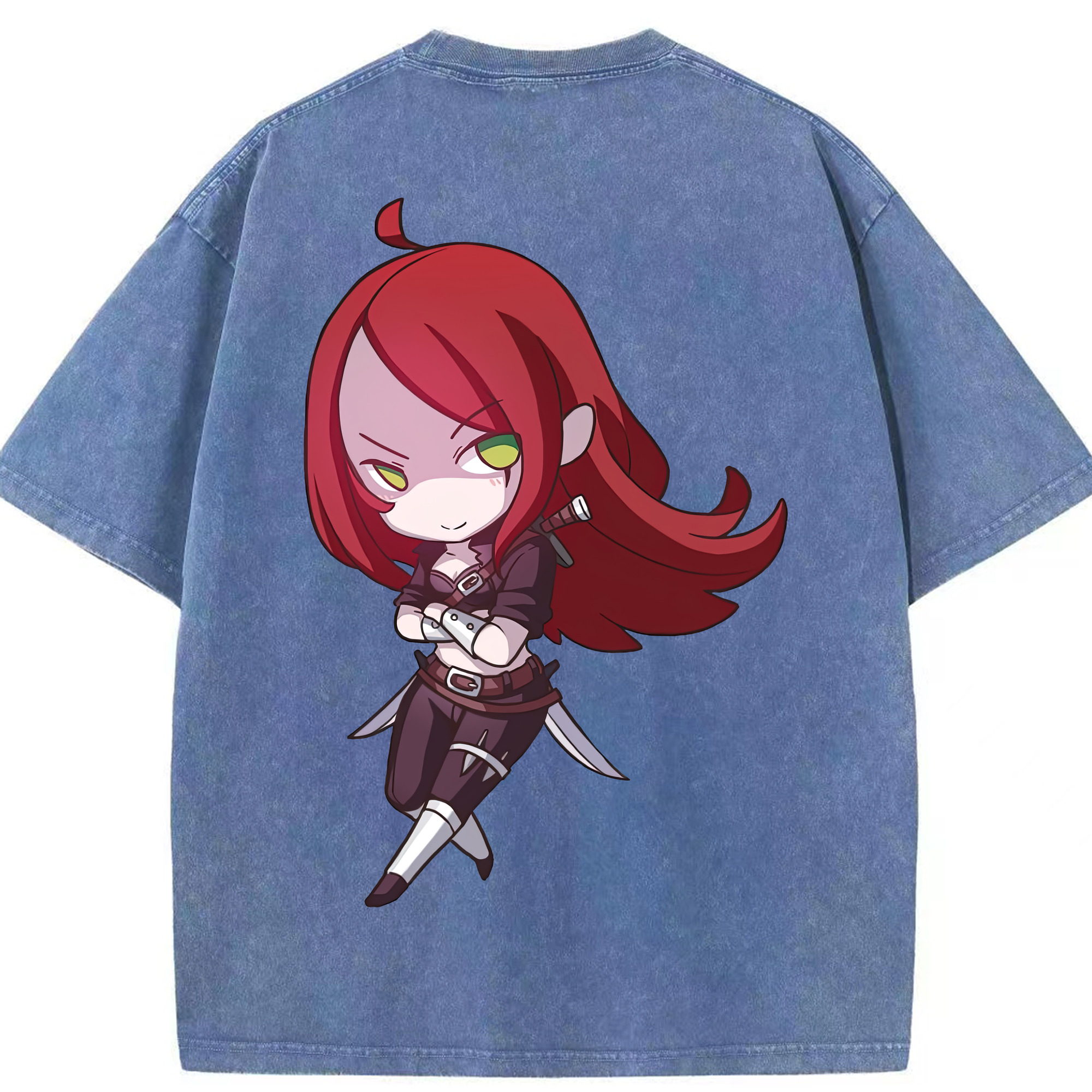 リーグ・オブ・レジェンド League of Legends LOL 綿100% ヴィンテージ風 半袖Tシャツ（背面プリント）