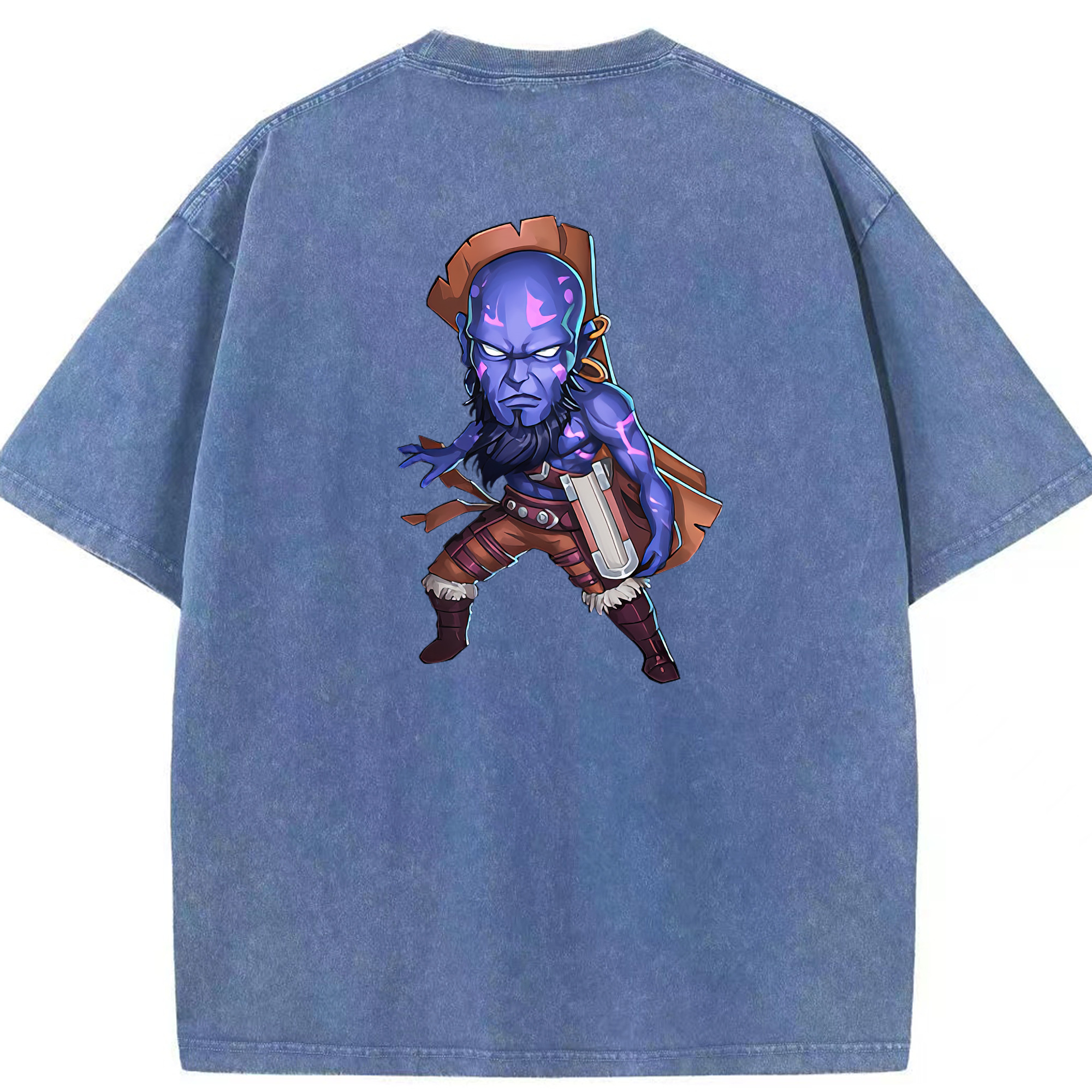 リーグ・オブ・レジェンド League of Legends LOL 綿100% ヴィンテージ風 半袖Tシャツ（背面プリント）