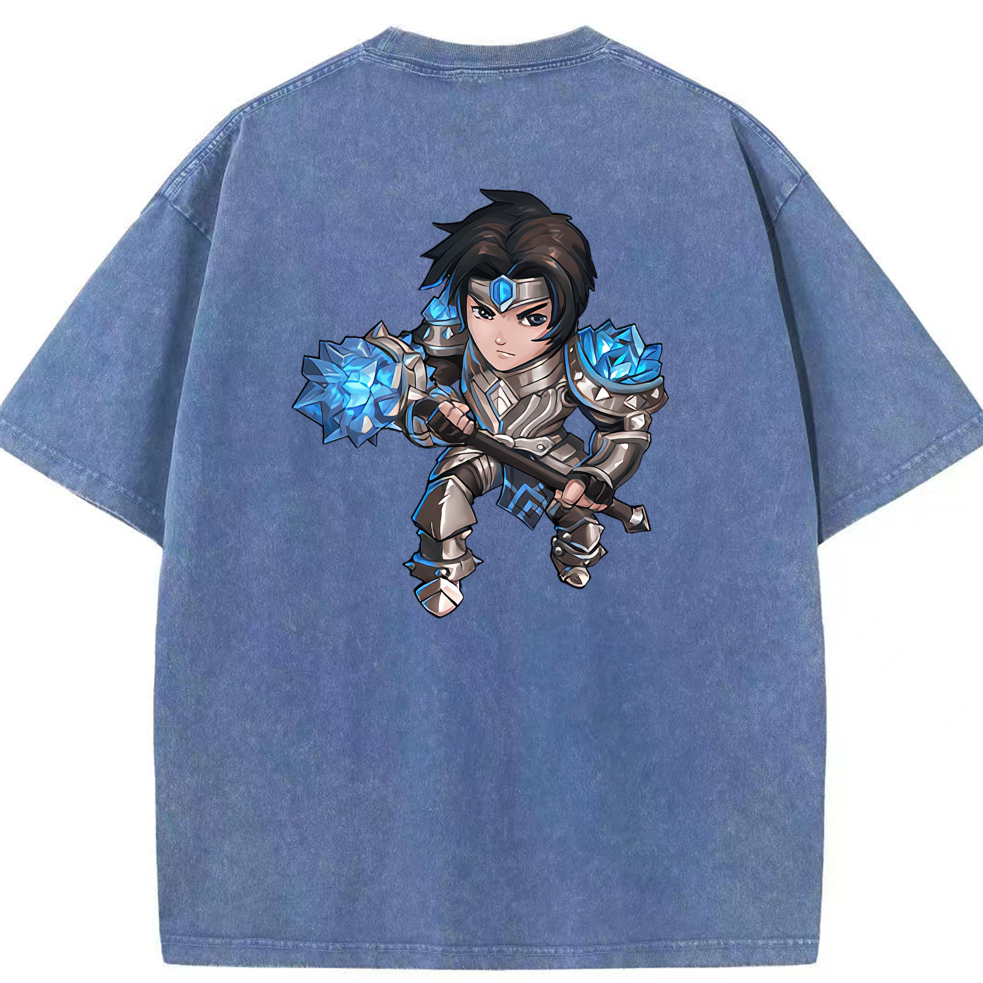 リーグ・オブ・レジェンド League of Legends LOL 綿100% ヴィンテージ風 半袖Tシャツ（背面プリント）