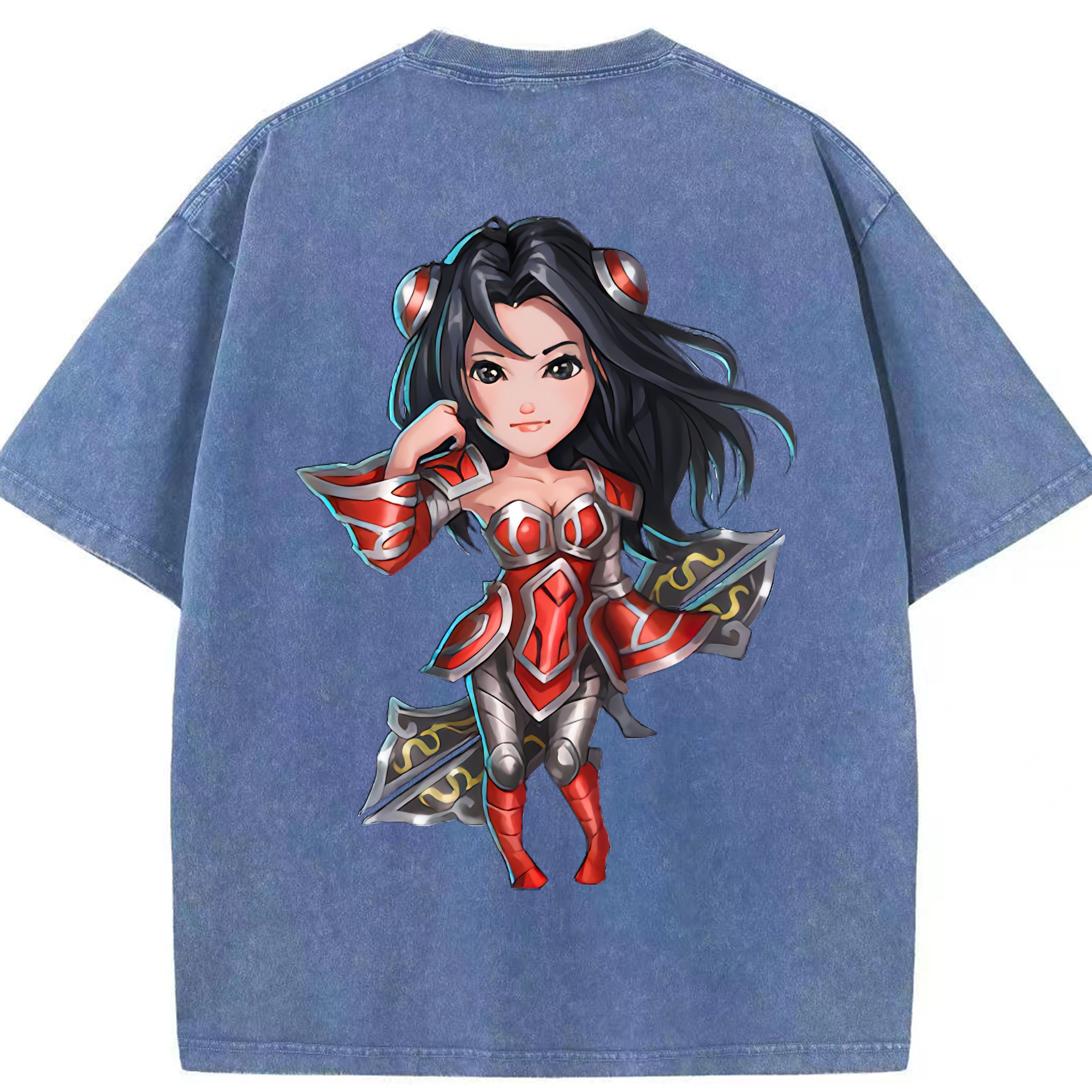 リーグ・オブ・レジェンド League of Legends LOL 綿100% ヴィンテージ風 半袖Tシャツ（背面プリント）