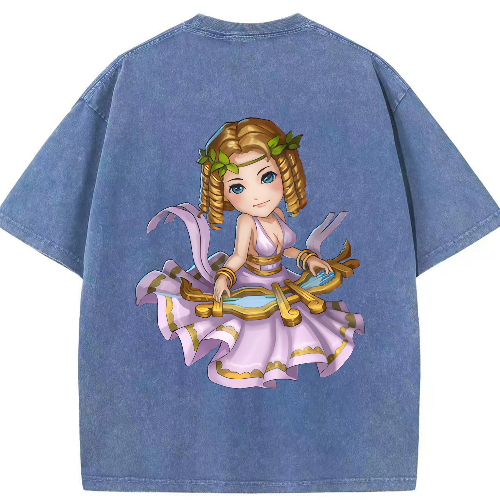 リーグ・オブ・レジェンド League of Legends LOL 綿100% ヴィンテージ風 半袖Tシャツ（背面プリント）
