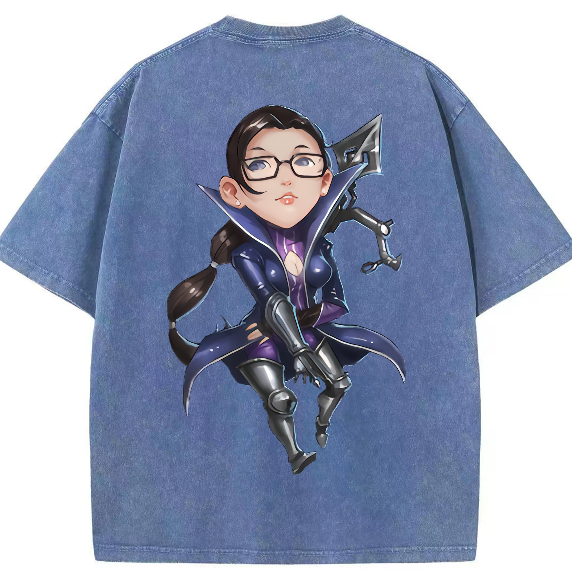 リーグ・オブ・レジェンド League of Legends LOL 綿100% ヴィンテージ風 半袖Tシャツ（背面プリント）