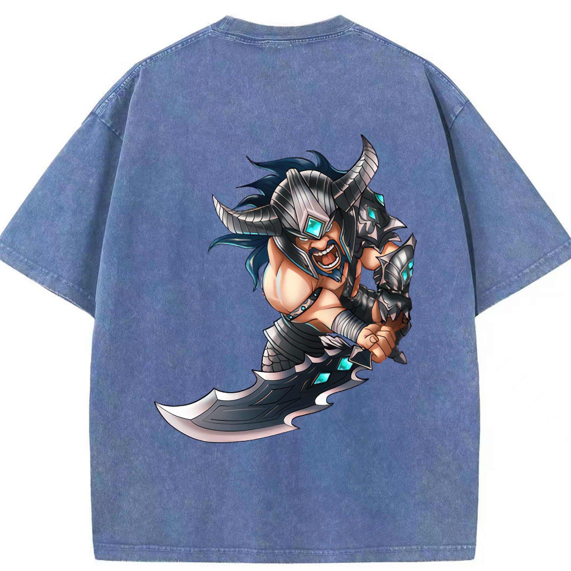 リーグ・オブ・レジェンド League of Legends LOL 綿100% ヴィンテージ風 半袖Tシャツ（背面プリント）