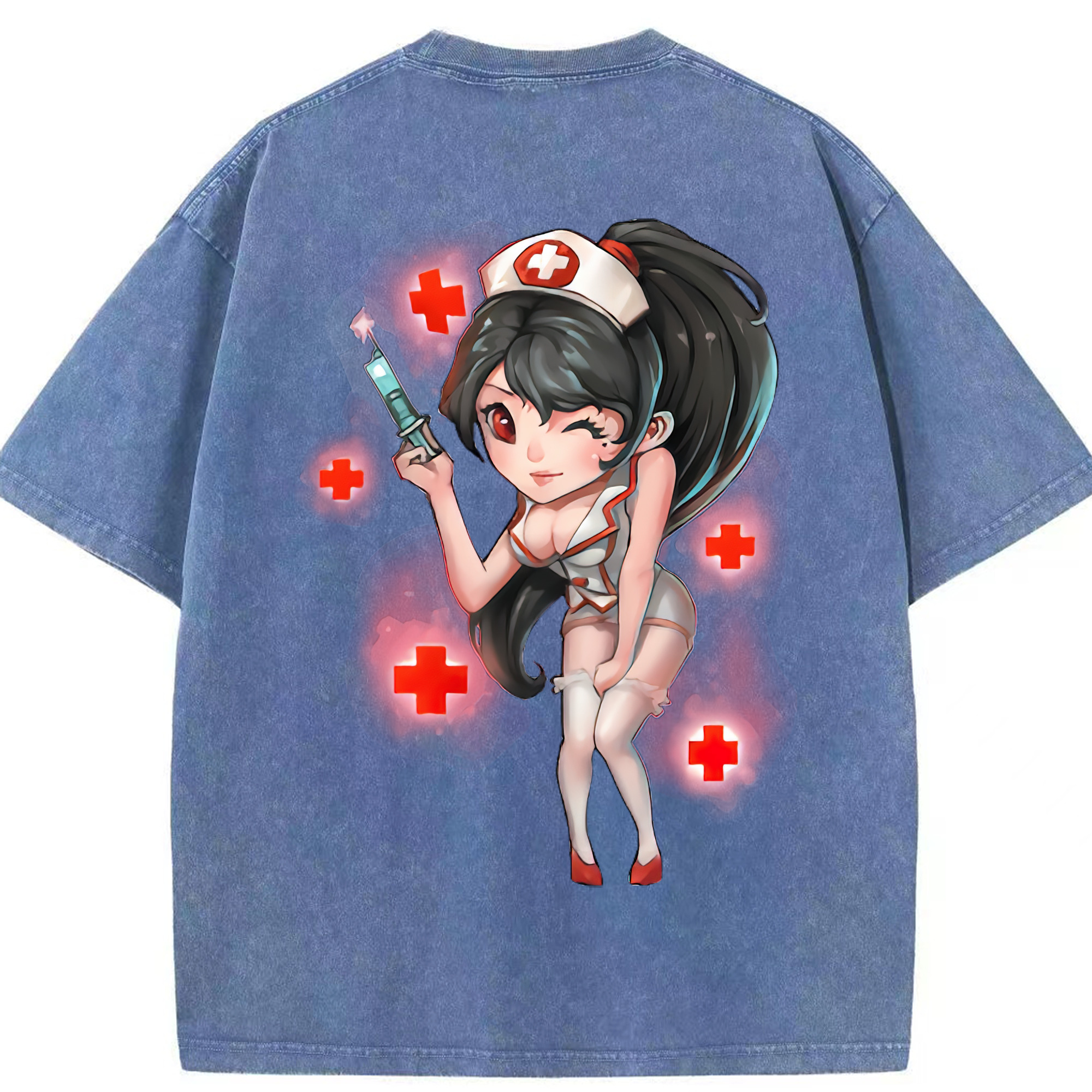 リーグ・オブ・レジェンド League of Legends LOL 綿100% ヴィンテージ風 半袖Tシャツ（背面プリント）