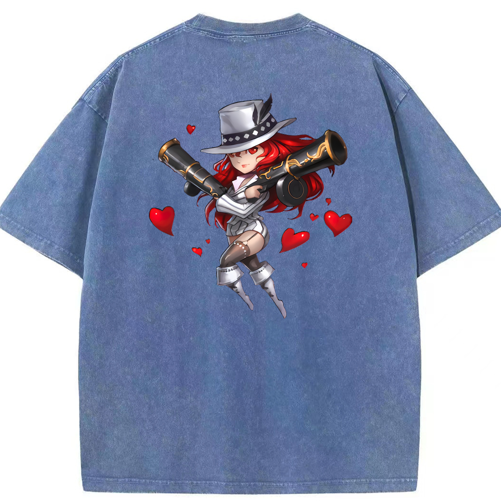 リーグ・オブ・レジェンド League of Legends LOL 綿100% ヴィンテージ風 半袖Tシャツ（背面プリント）