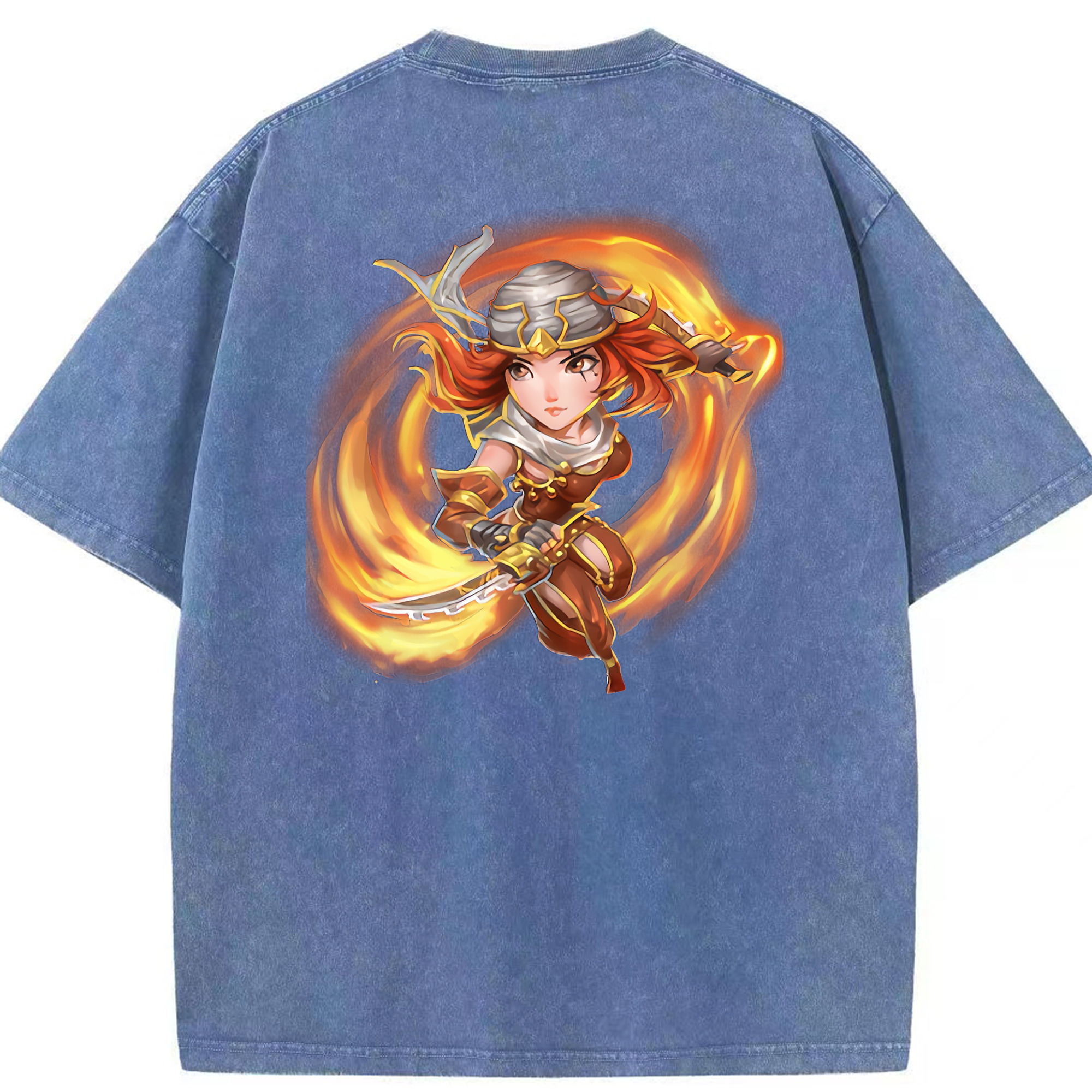リーグ・オブ・レジェンド League of Legends LOL 綿100% ヴィンテージ風 半袖Tシャツ（背面プリント）