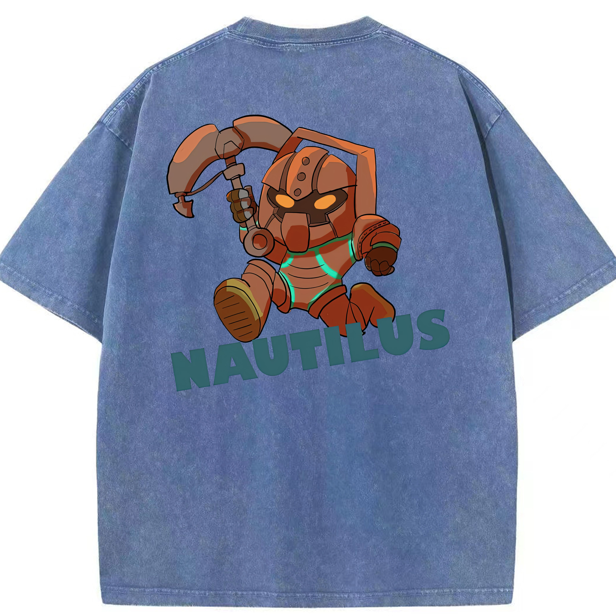 リーグ・オブ・レジェンド League of Legends LOL 綿100% ヴィンテージ風 半袖Tシャツ（背面プリント）