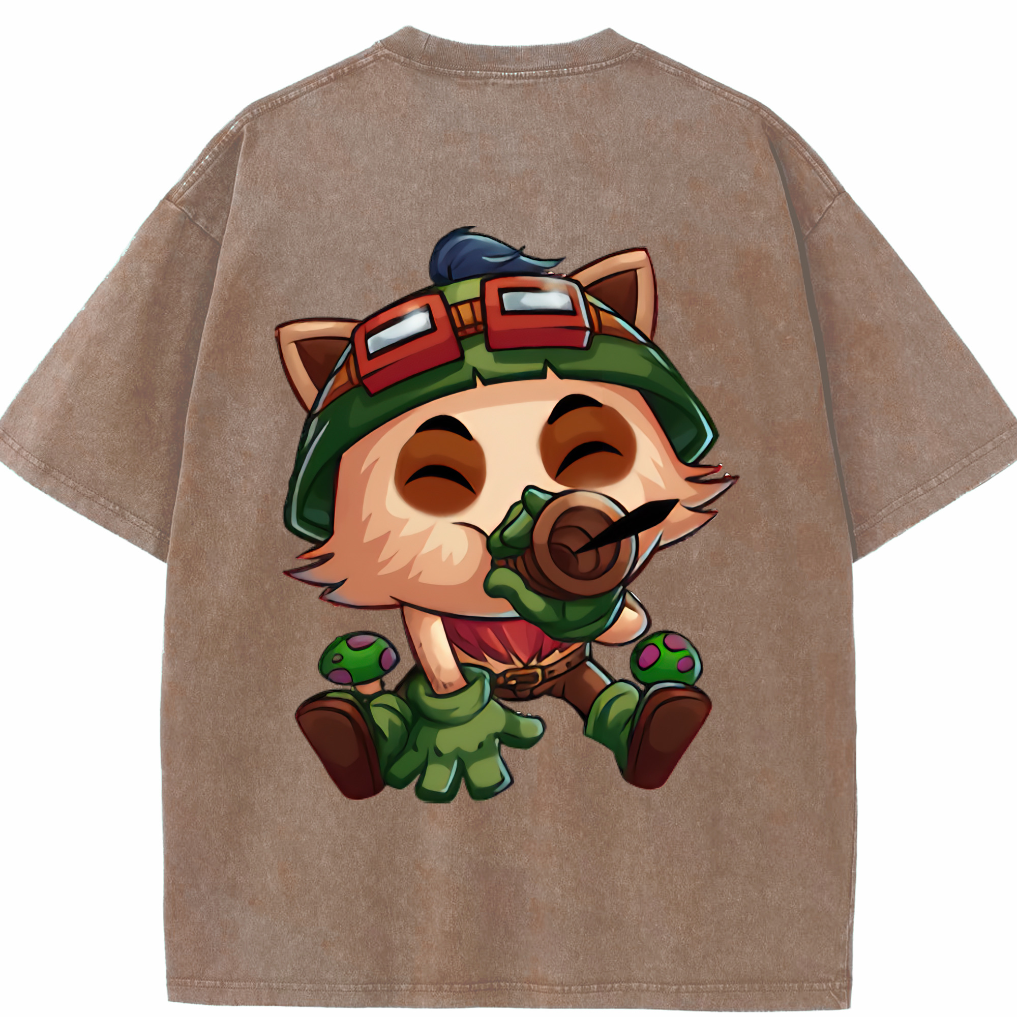リーグ・オブ・レジェンド League of Legends LOL 綿100% ヴィンテージ風 半袖Tシャツ（背面プリント）