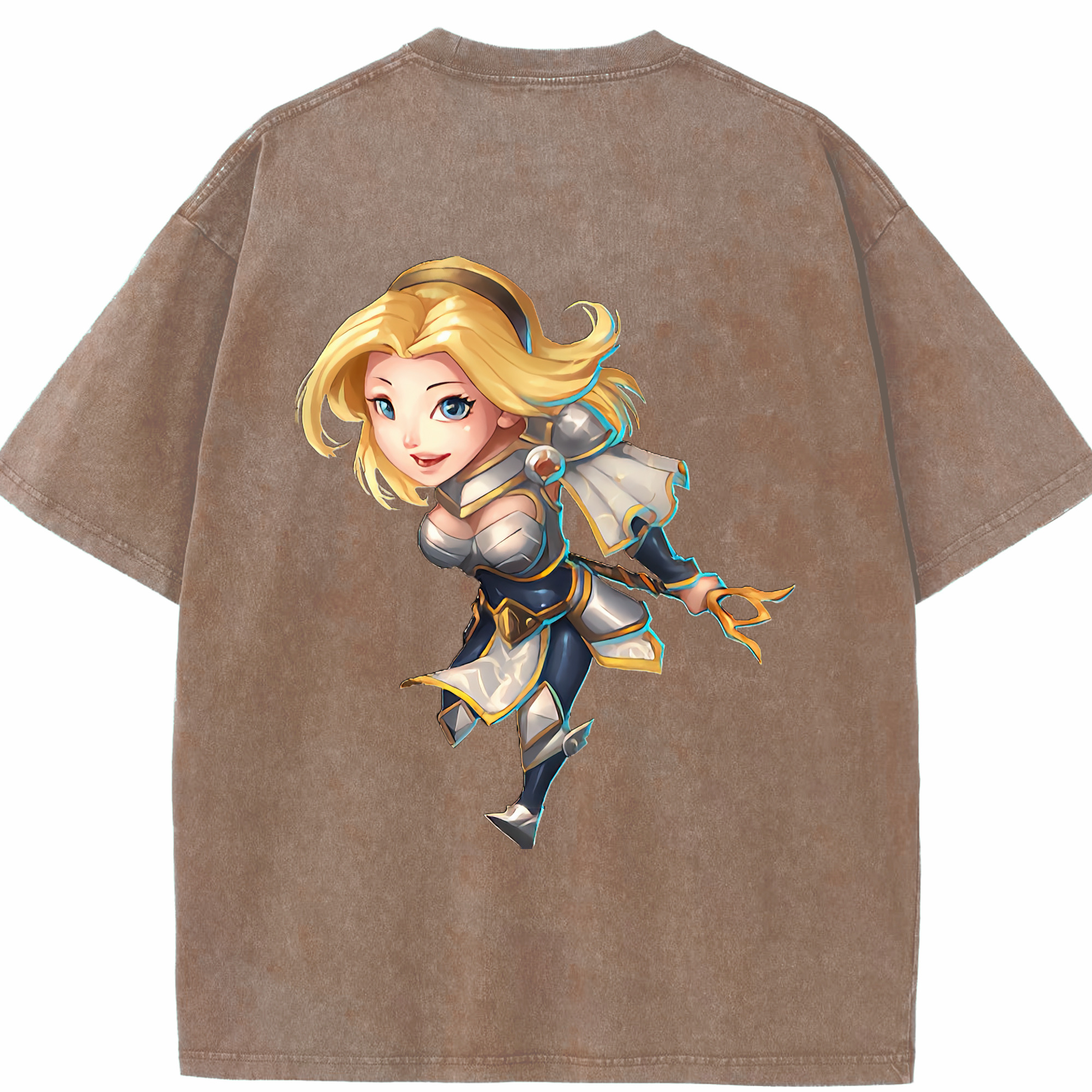 リーグ・オブ・レジェンド League of Legends LOL 綿100% ヴィンテージ風 半袖Tシャツ（背面プリント）