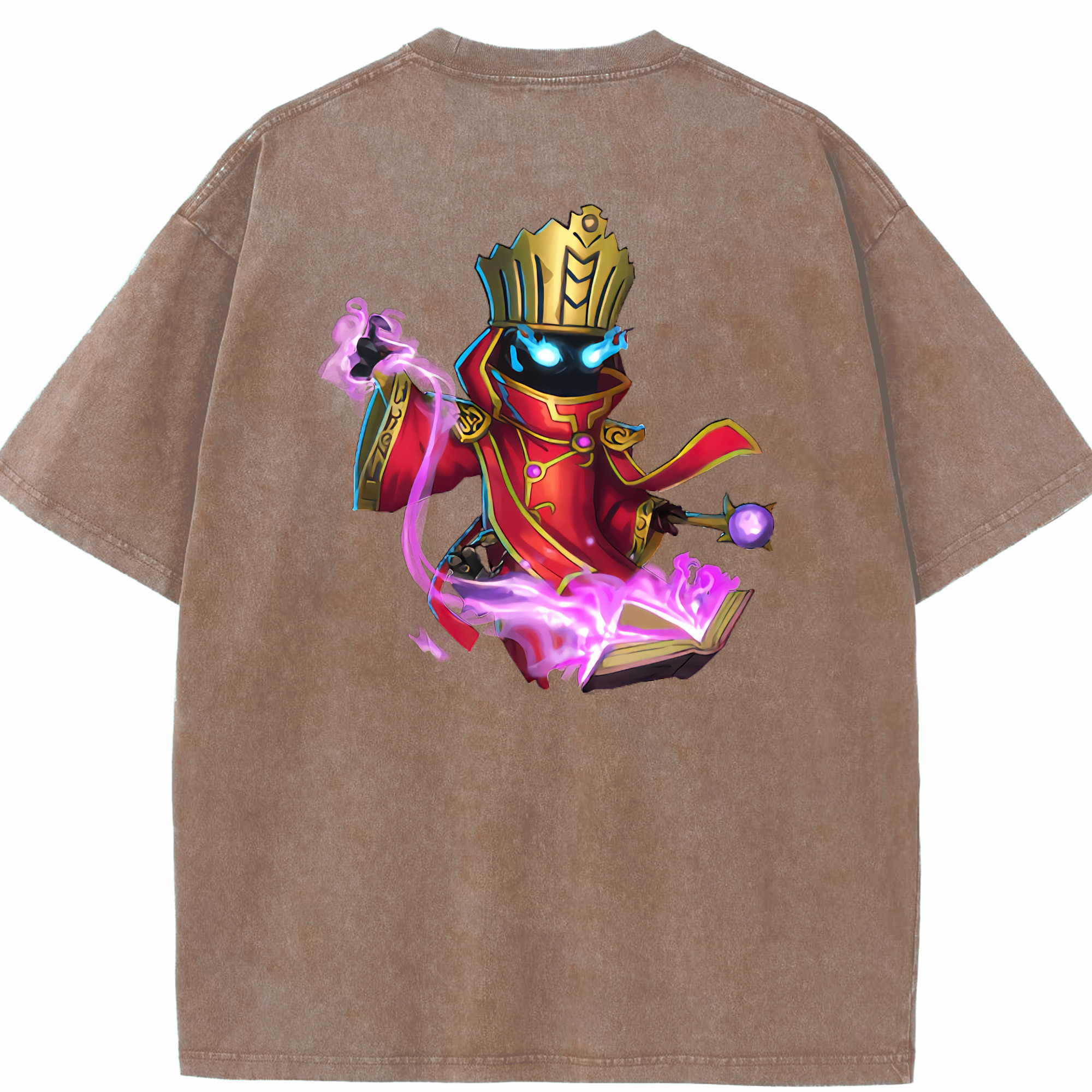 リーグ・オブ・レジェンド League of Legends LOL 綿100% ヴィンテージ風 半袖Tシャツ（背面プリント）