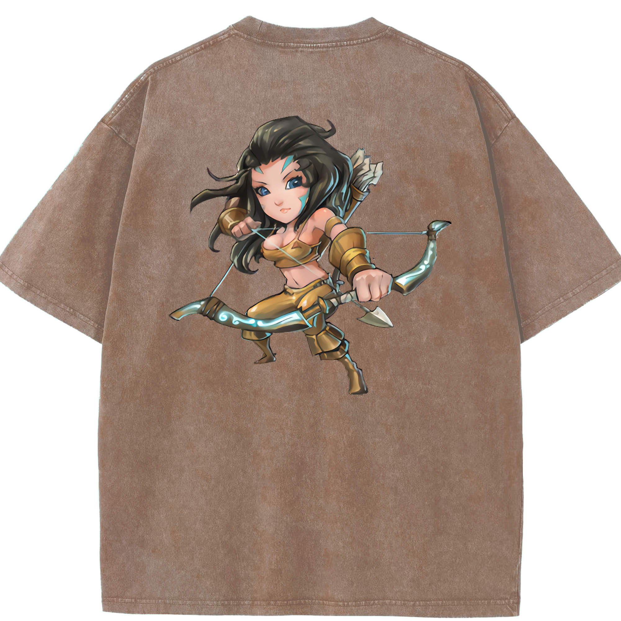 リーグ・オブ・レジェンド League of Legends LOL 綿100% ヴィンテージ風 半袖Tシャツ（背面プリント）