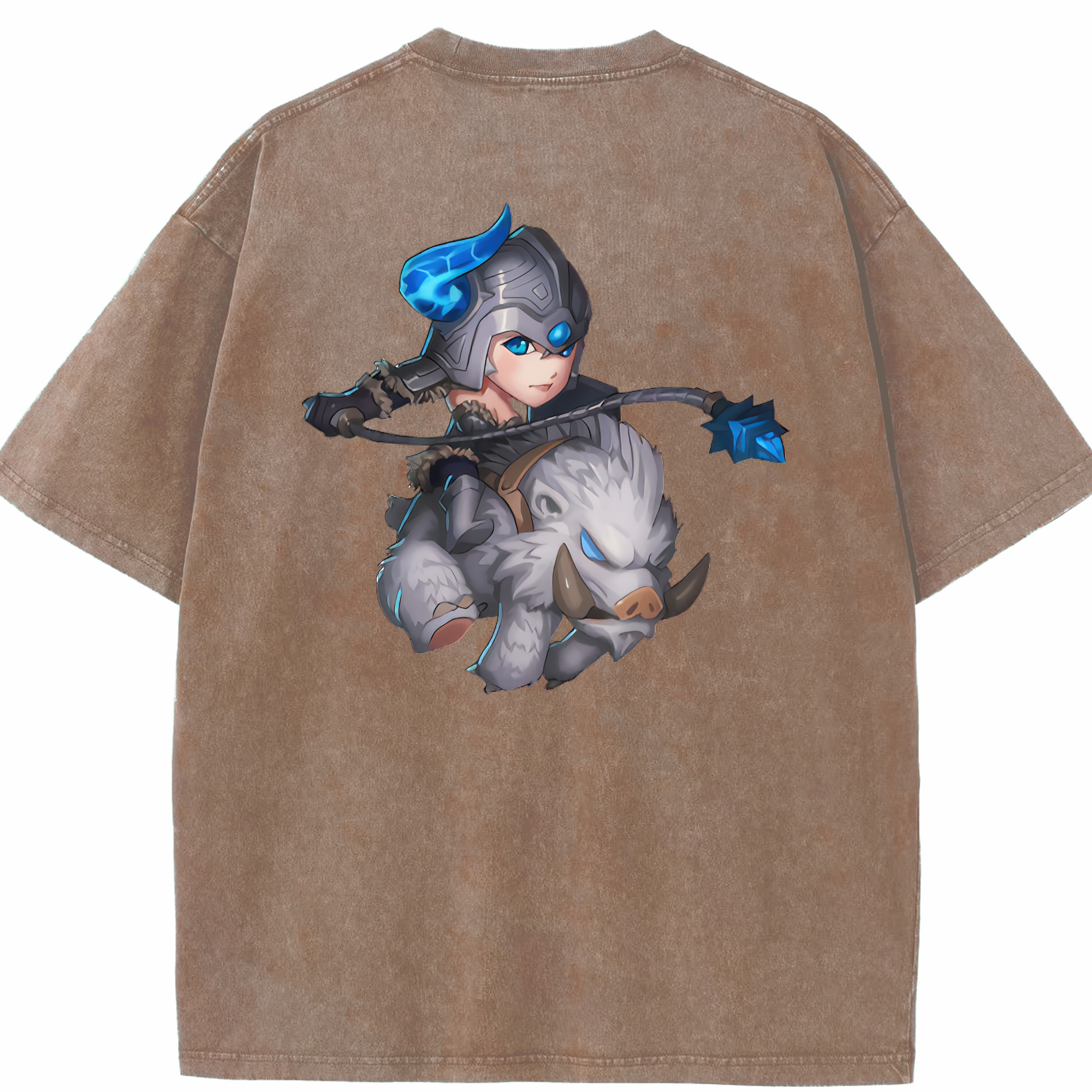 リーグ・オブ・レジェンド League of Legends LOL 綿100% ヴィンテージ風 半袖Tシャツ（背面プリント）