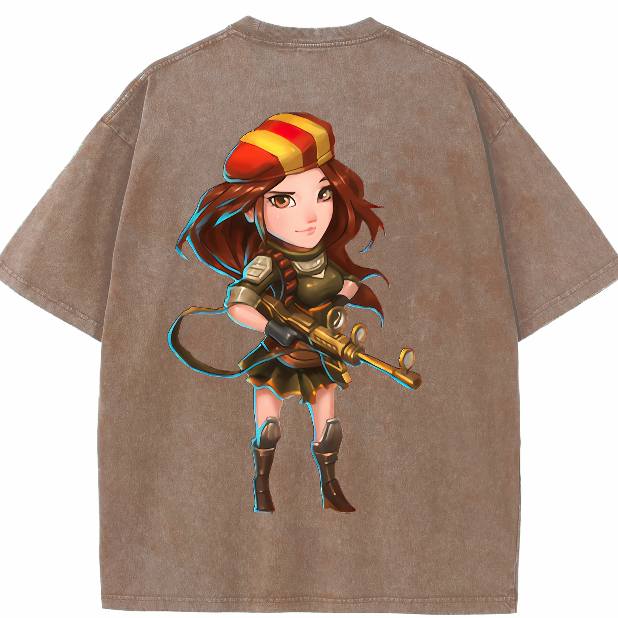 リーグ・オブ・レジェンド League of Legends LOL 綿100% ヴィンテージ風 半袖Tシャツ（背面プリント）