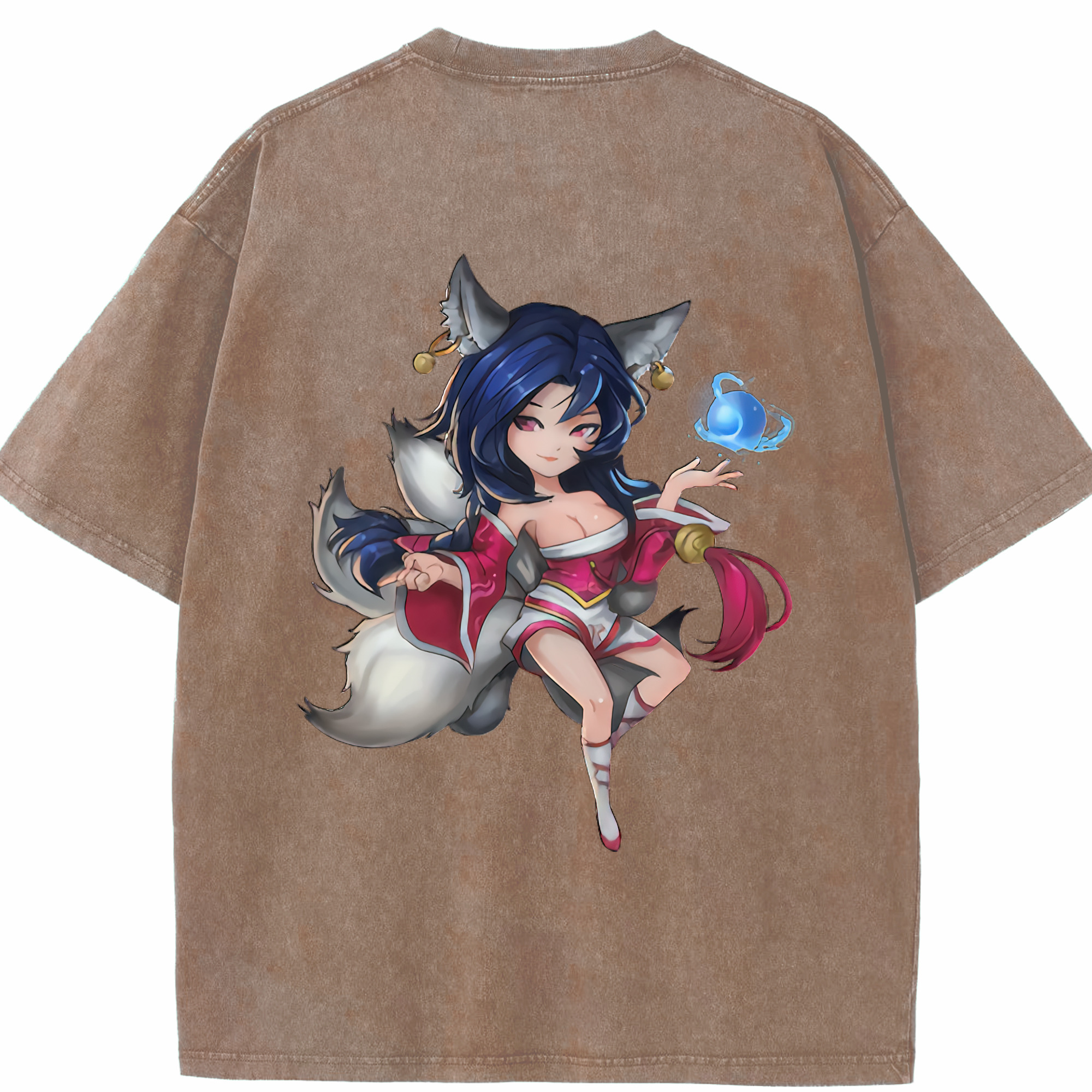 リーグ・オブ・レジェンド League of Legends LOL 綿100% ヴィンテージ風 半袖Tシャツ（背面プリント）