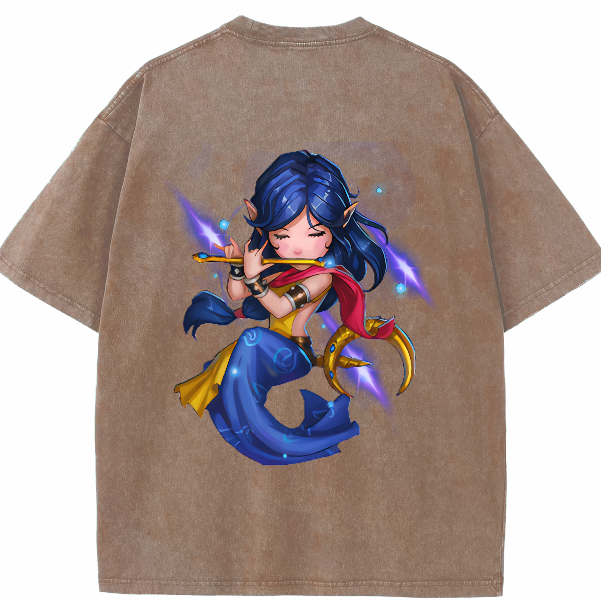 リーグ・オブ・レジェンド League of Legends LOL 綿100% ヴィンテージ風 半袖Tシャツ（背面プリント）